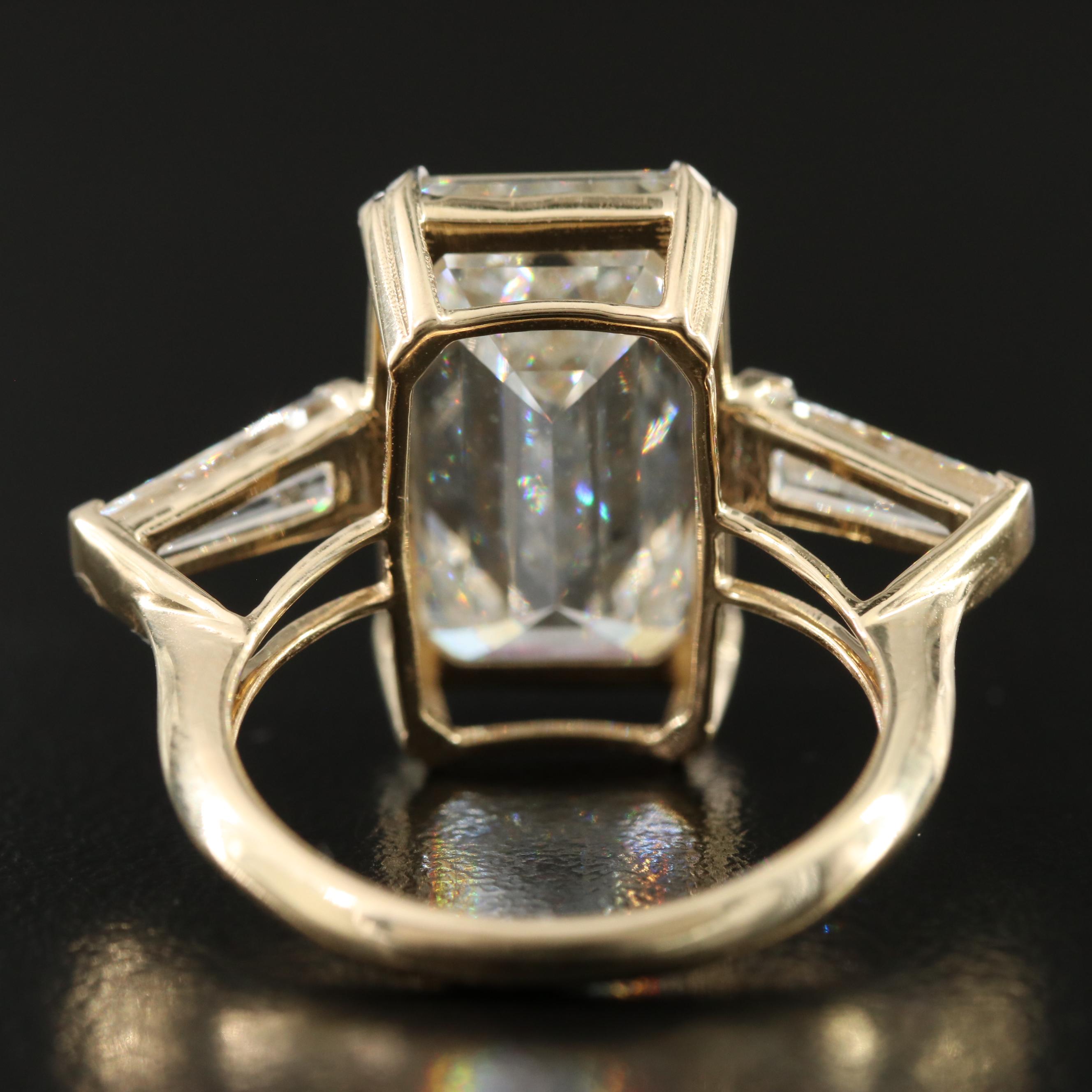 14K 11.05 CTW Lab Grown Diamond Ring with IGI Report