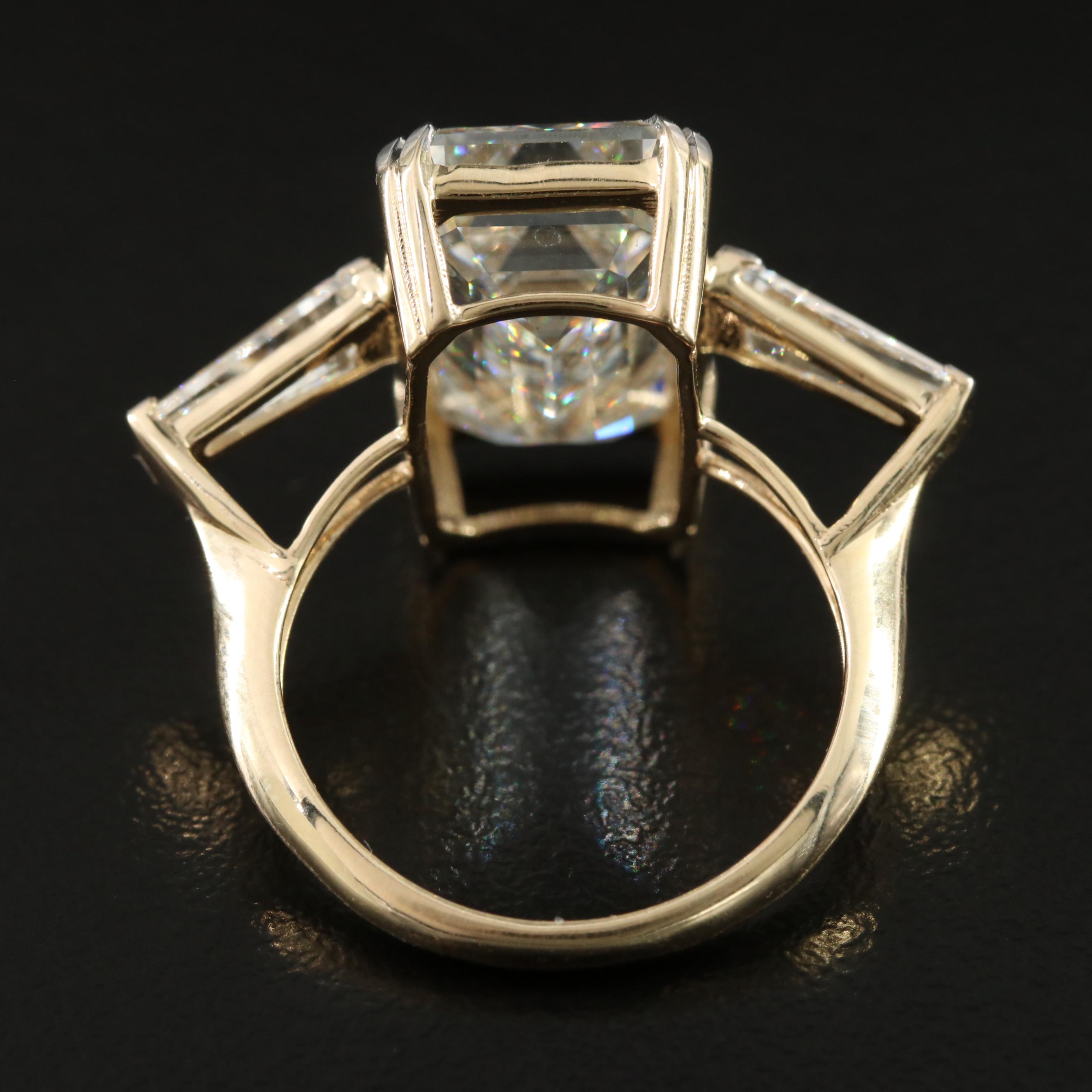 14K 11.05 CTW Lab Grown Diamond Ring with IGI Report