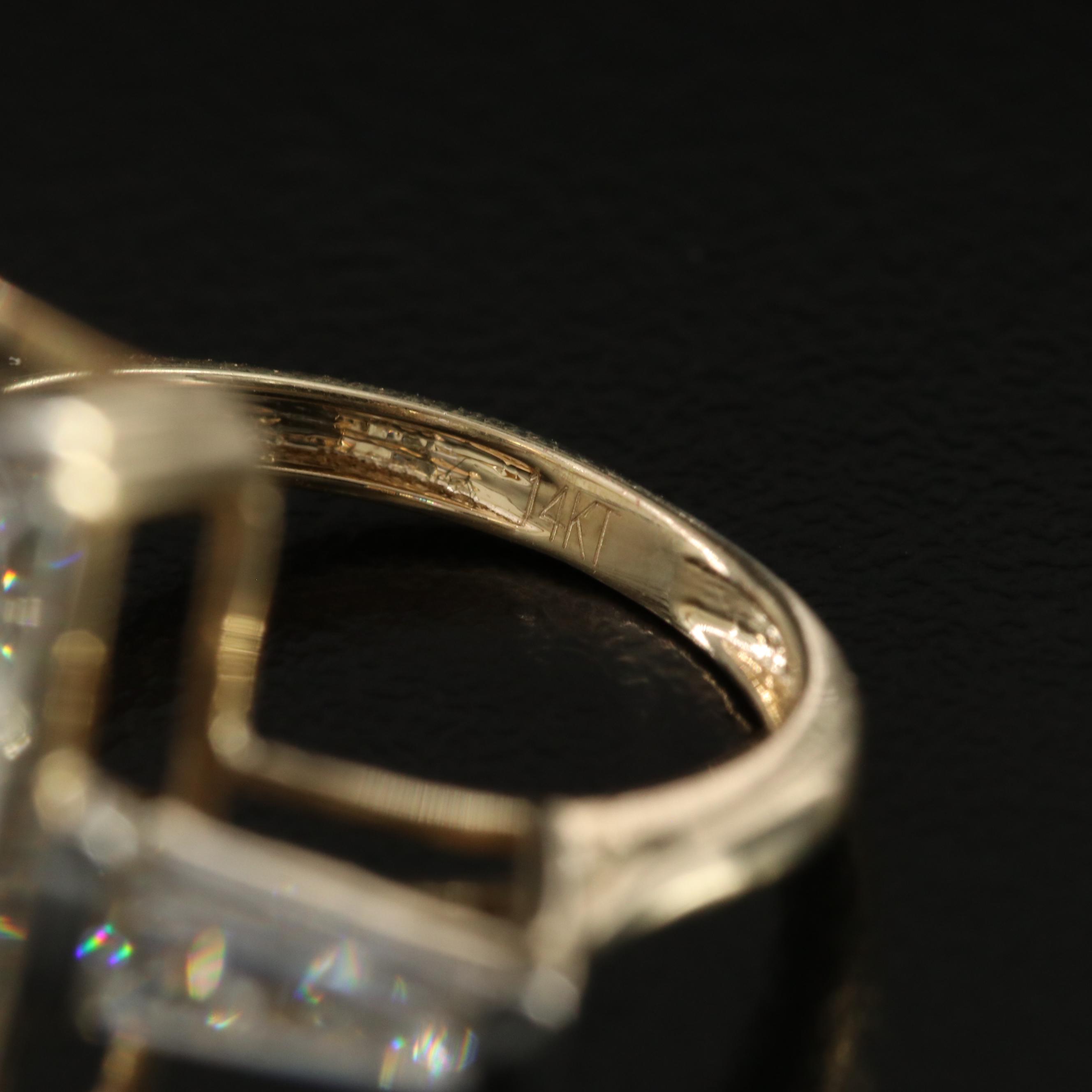 14K 11.05 CTW Lab Grown Diamond Ring with IGI Report