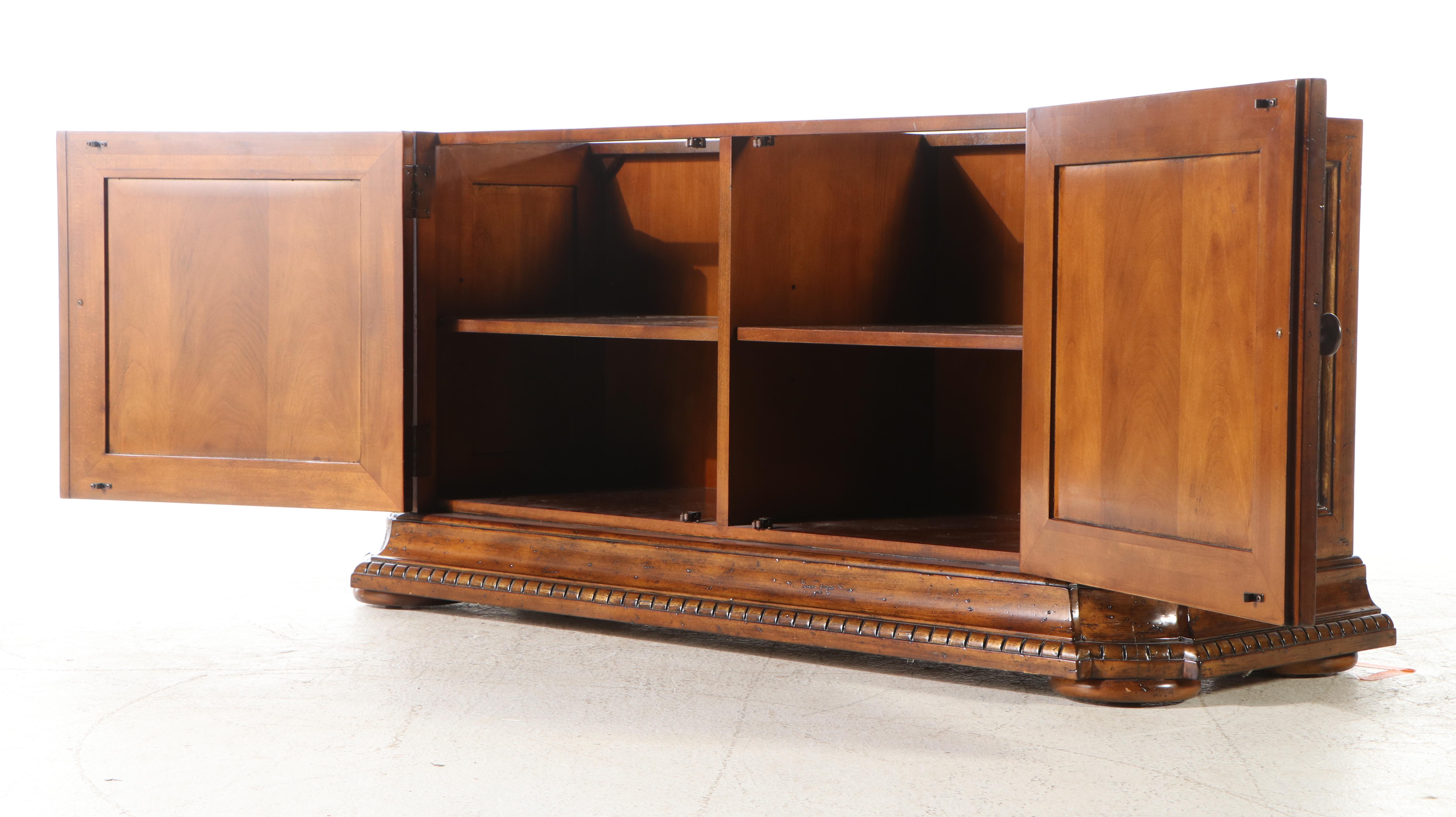 Beech Wood Bonnet Top China Cabinet