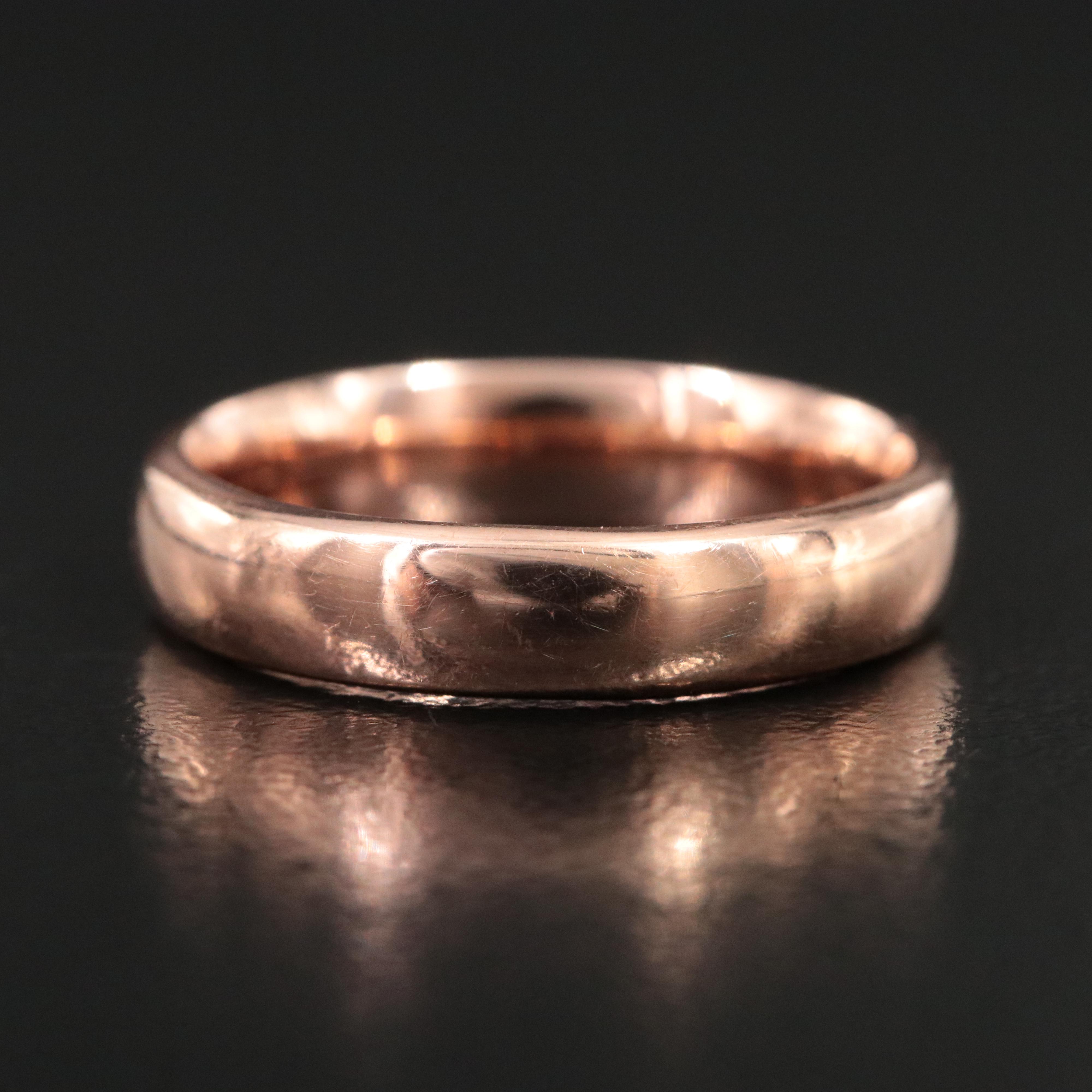 14K Rose Gold Band