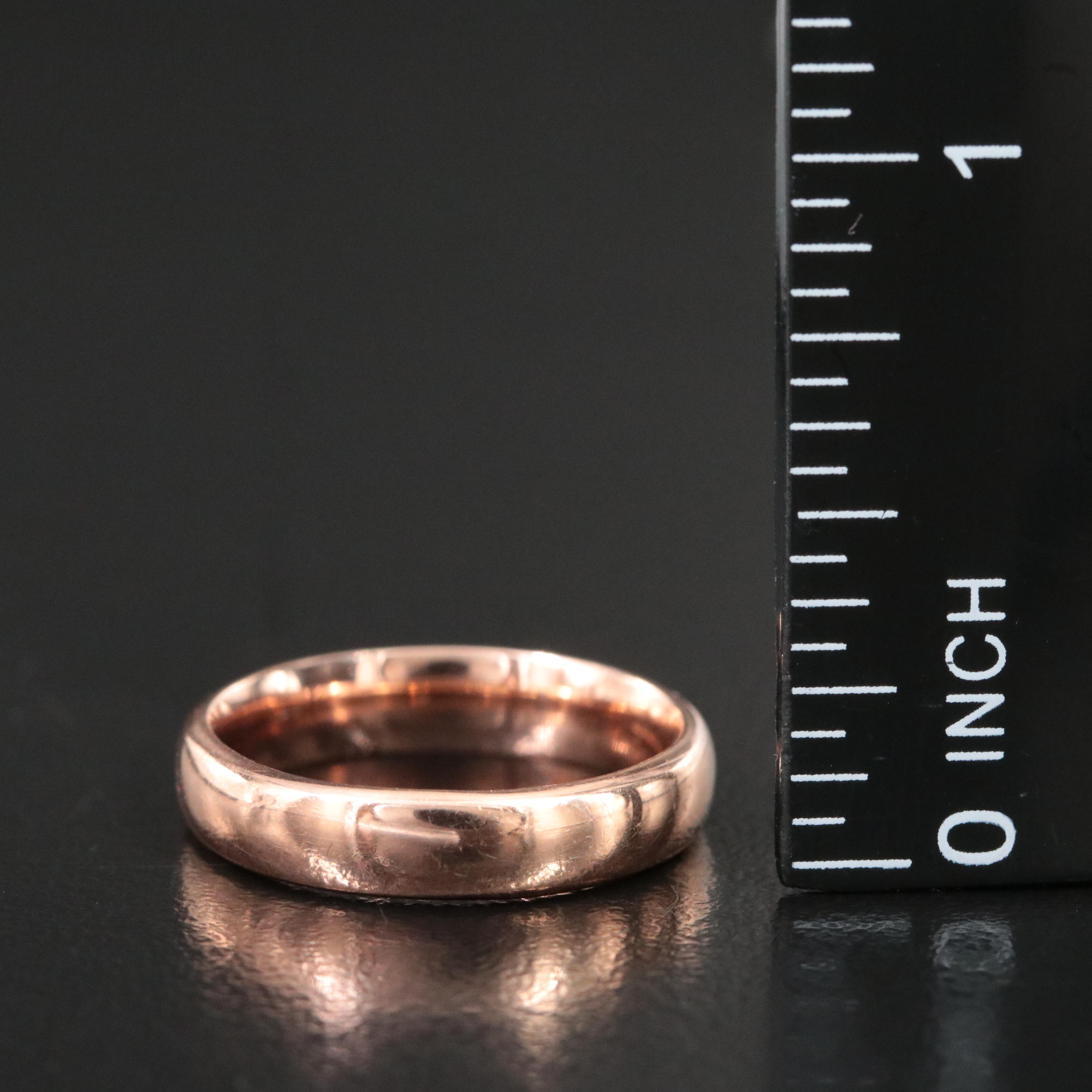14K Rose Gold Band