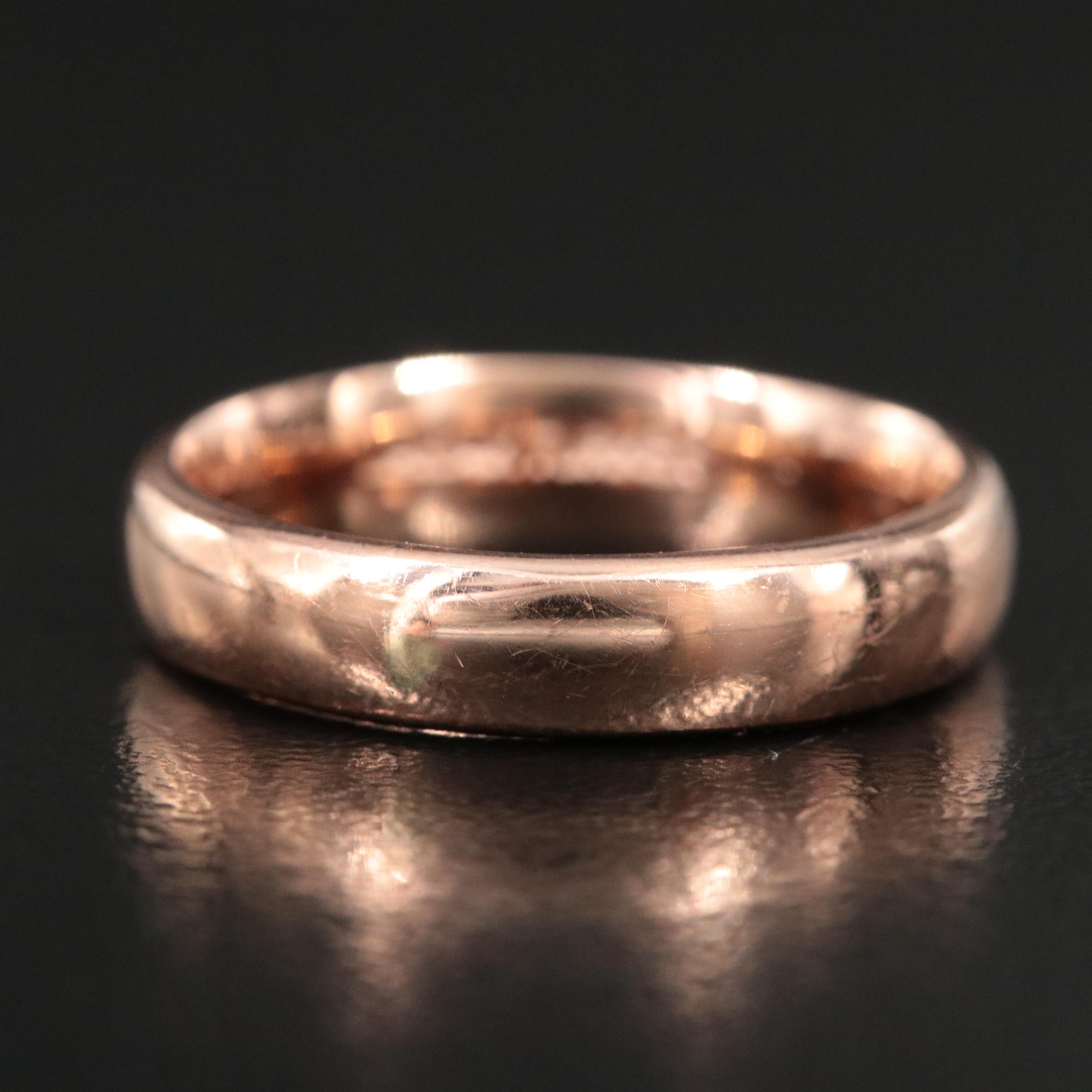 14K Rose Gold Band