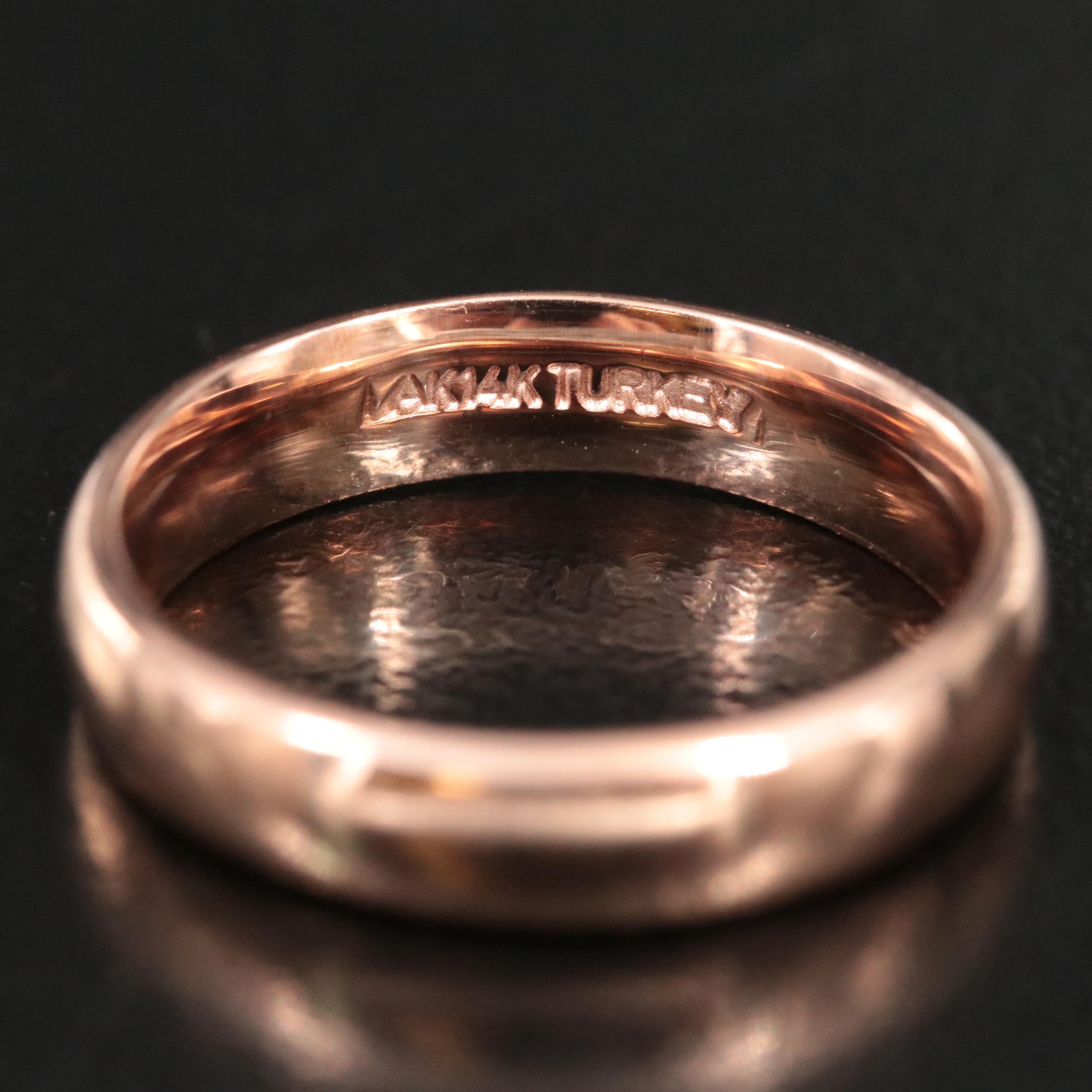 14K Rose Gold Band
