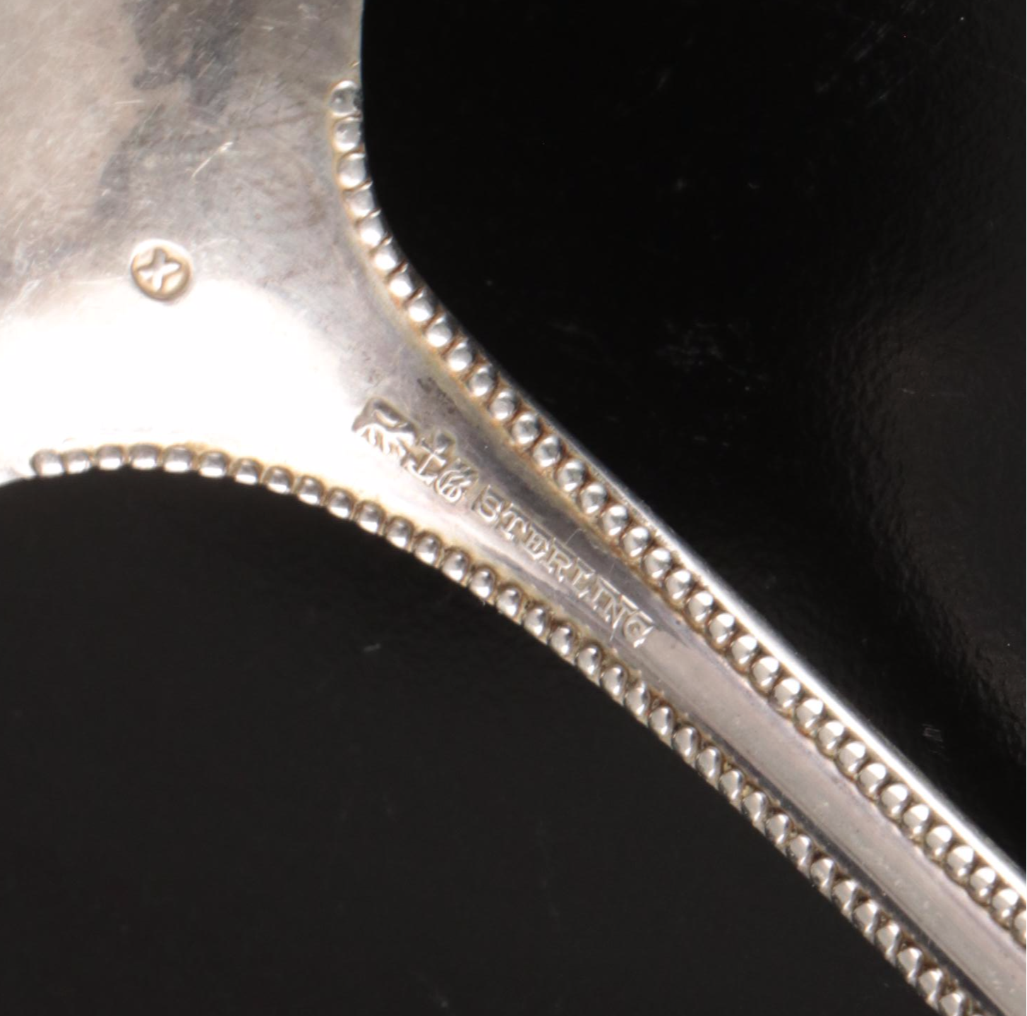 Gorham Silver "Lancaster" Serving Spoon with Silver Plate Candle Holders