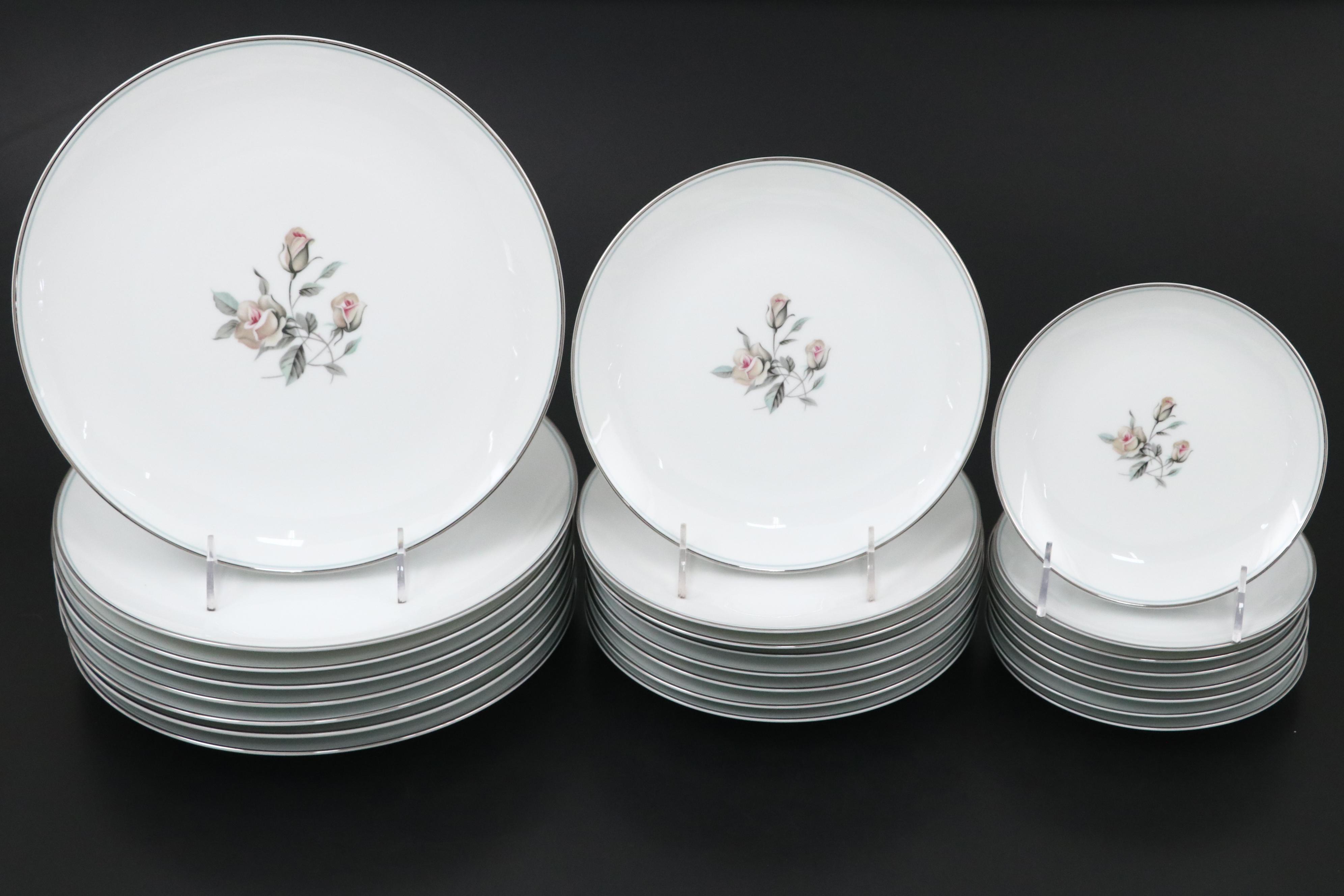 Noritake "Margot" and Other Porcelain Dinnerware, Mid-20th Century