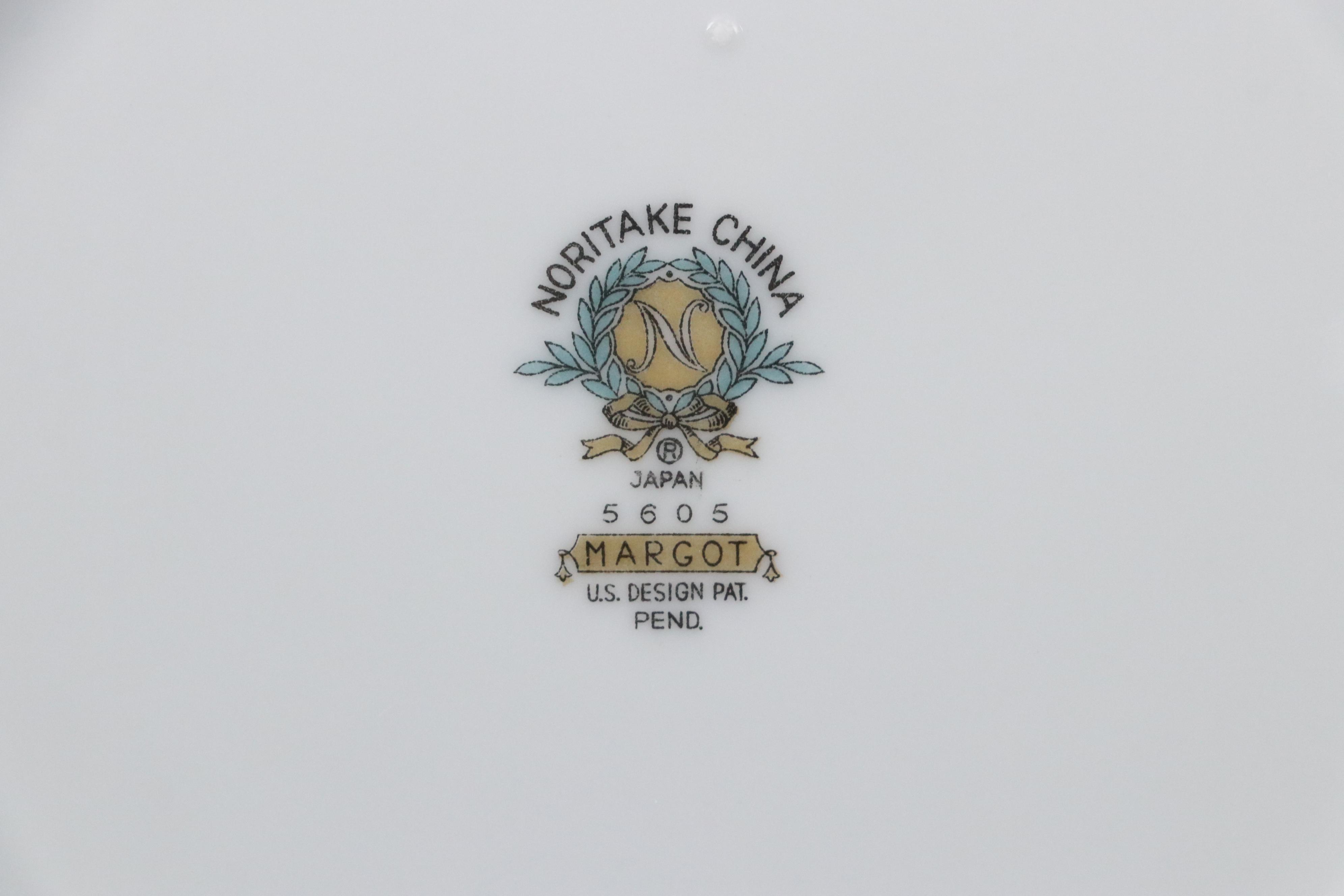 Noritake "Margot" and Other Porcelain Dinnerware, Mid-20th Century