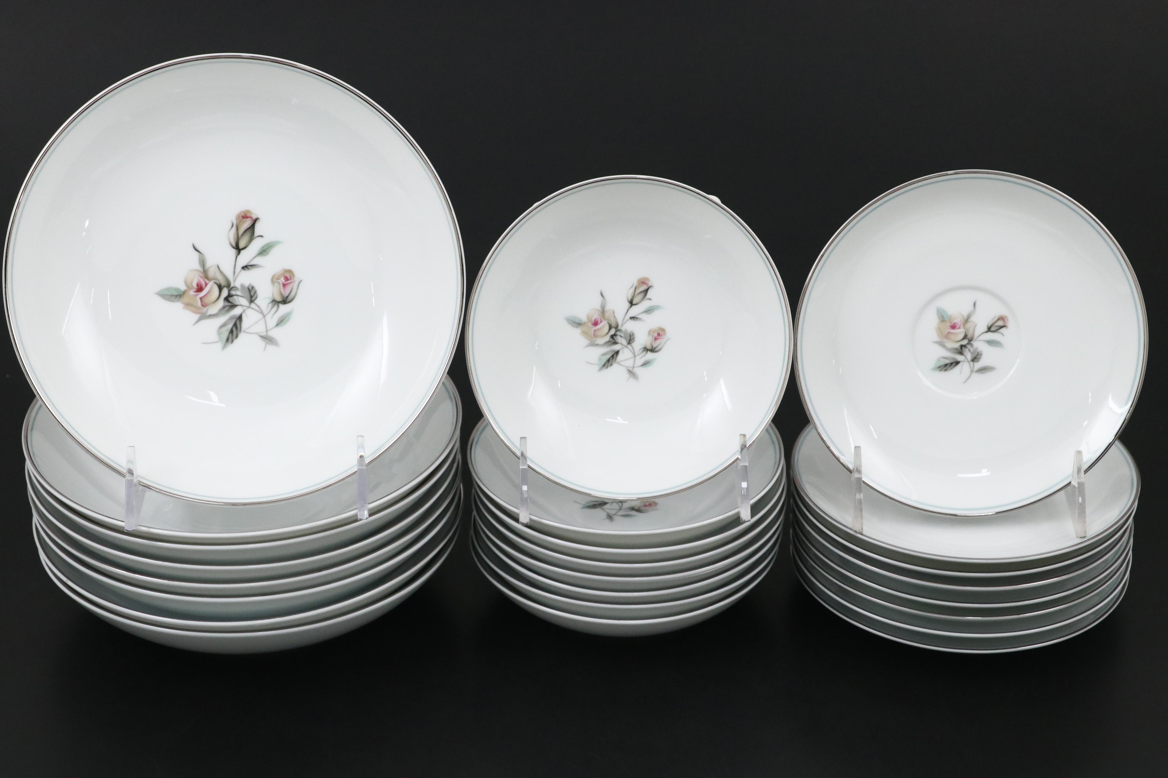 Noritake "Margot" and Other Porcelain Dinnerware, Mid-20th Century