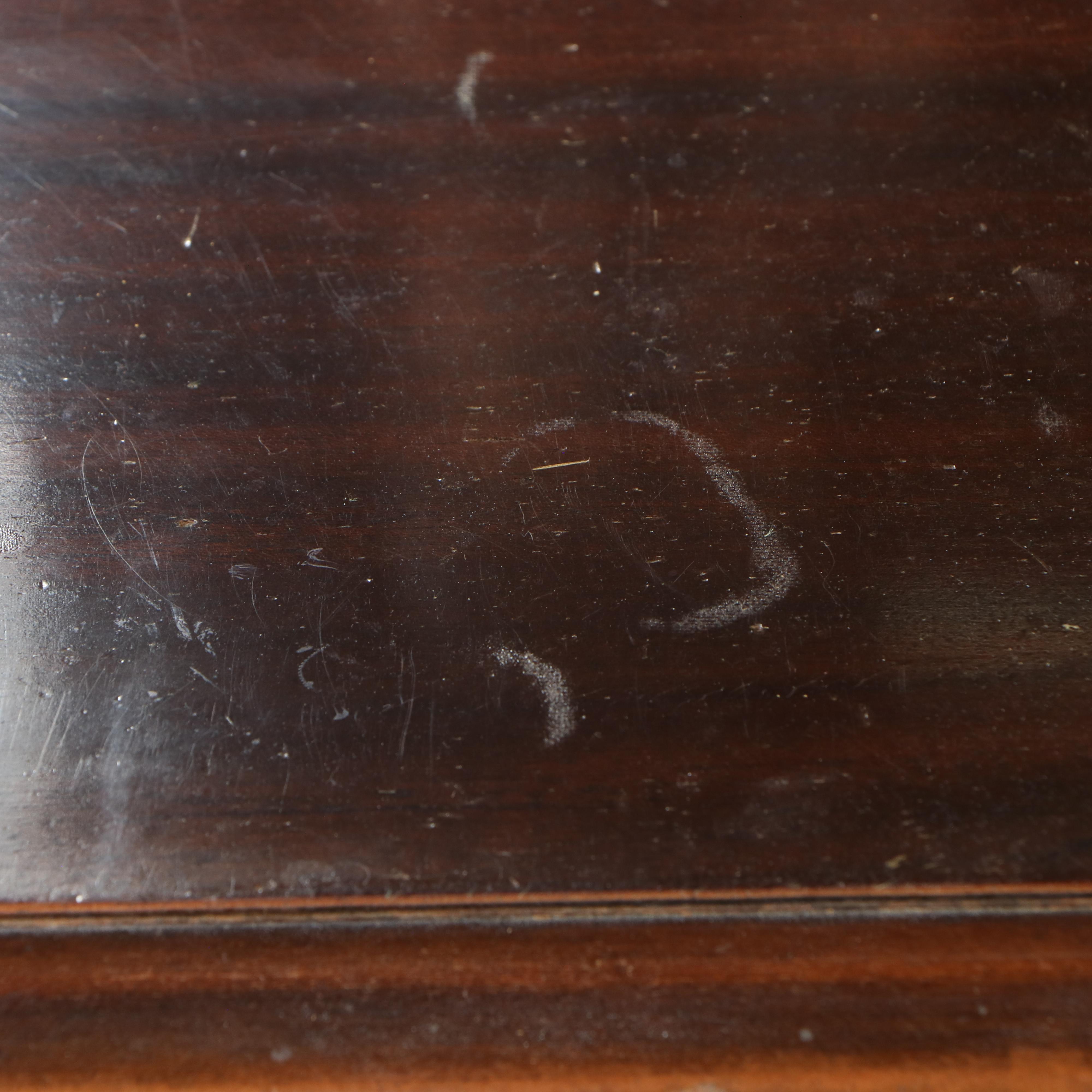 Queen Anne Style Mahogany Vanity with Mirror, 20th Century