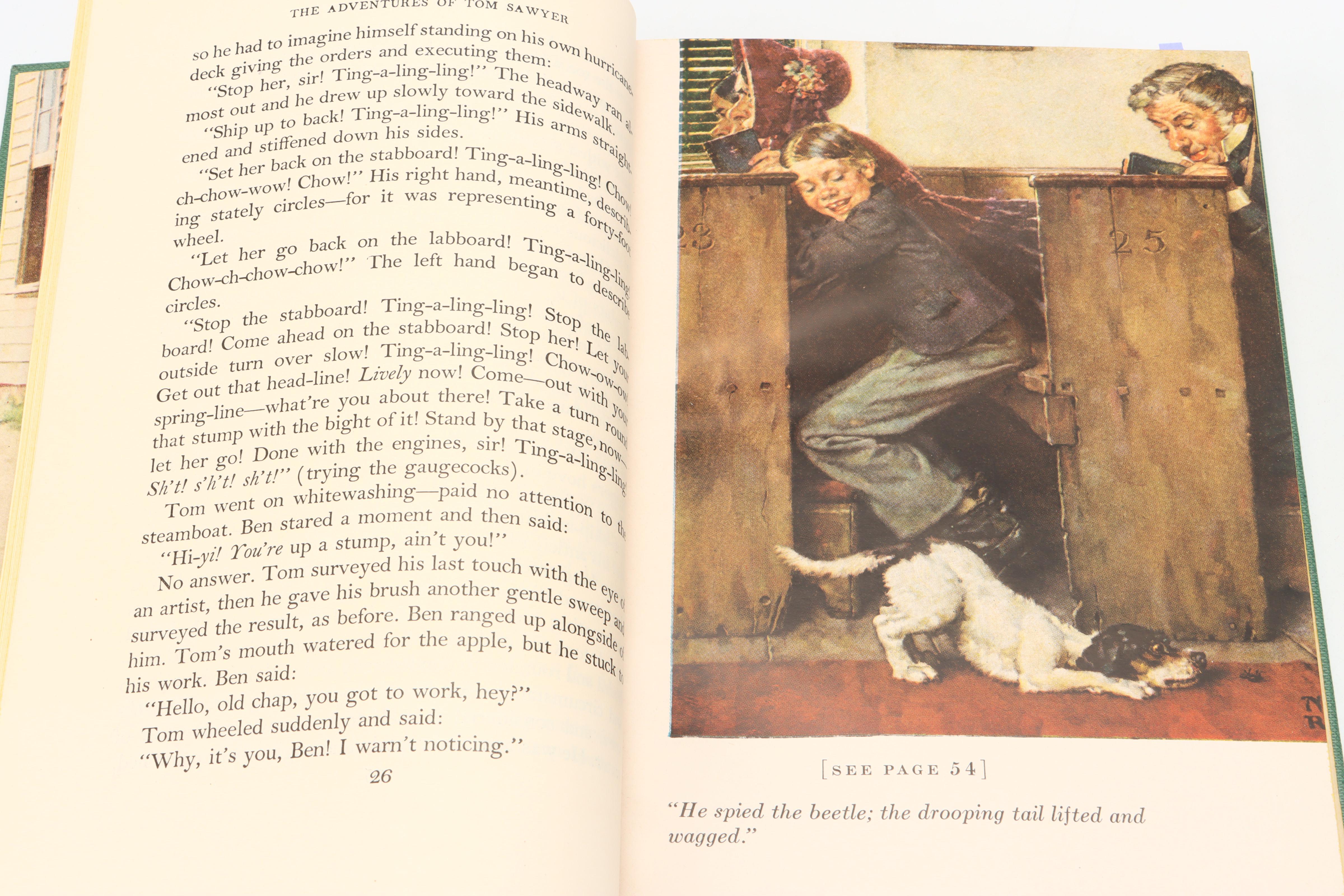 Norman Rockwell Illustrated "Tom Sawyer" by Mark Twain, 1936