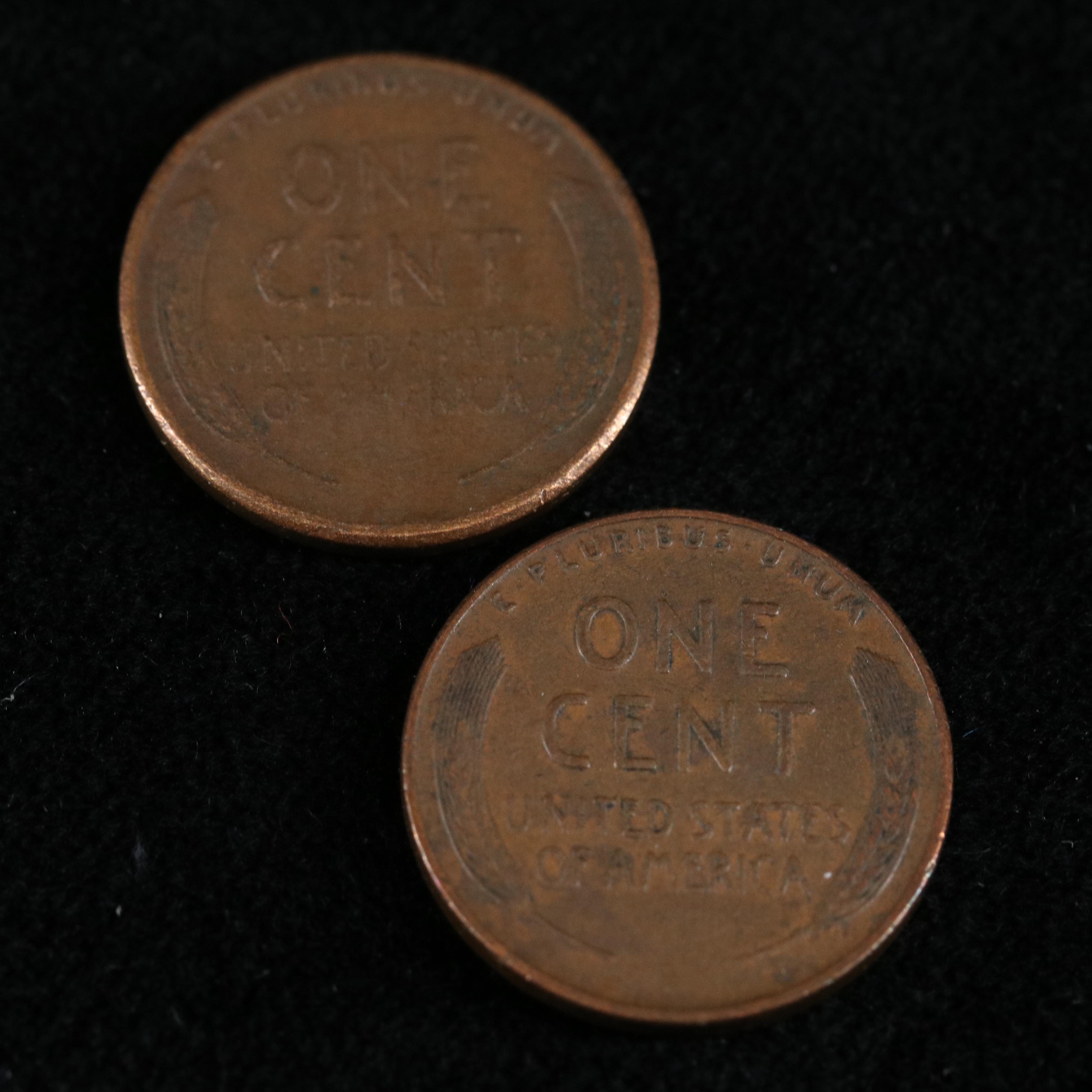 Six Early Date Lincoln Cents w/ S and D Mint Marks
