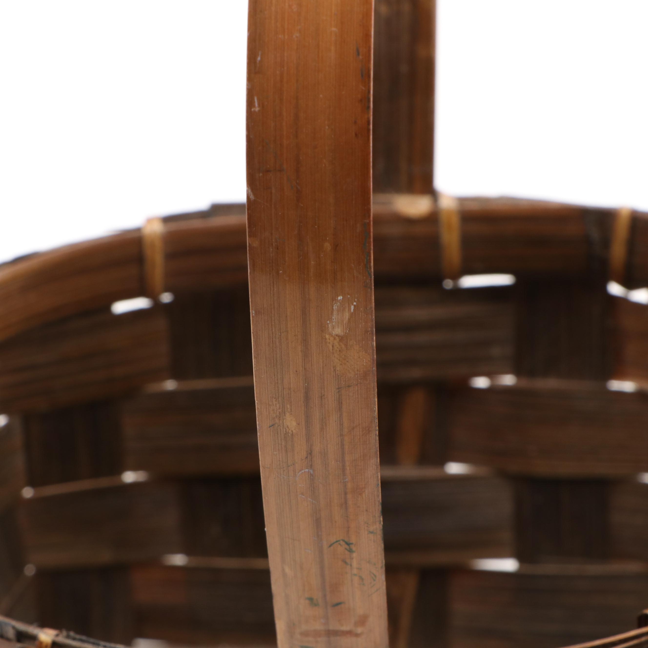 Faux Log Candle Pillars with Acorn Bookends and Bamboo Basket