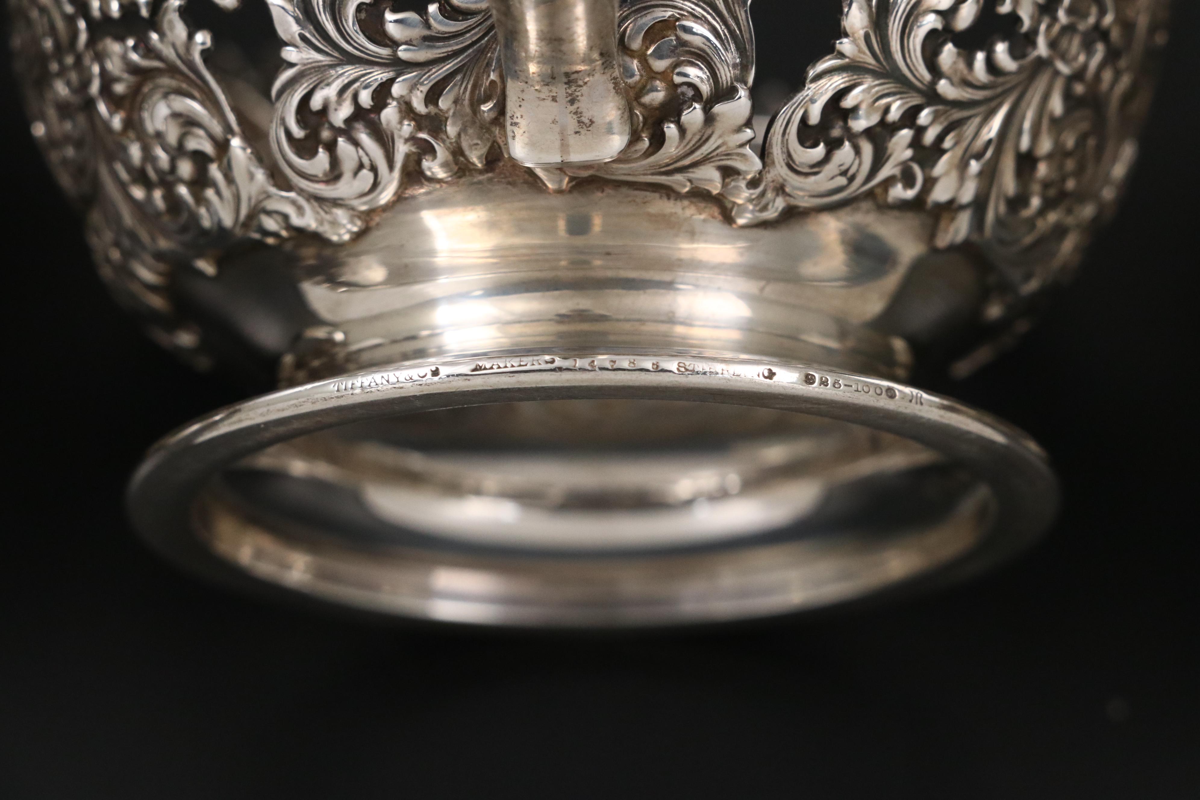 Tiffany & Co Sterling Silver Cups with Lenox Porcelain Liners, Early/Mid-20th C.