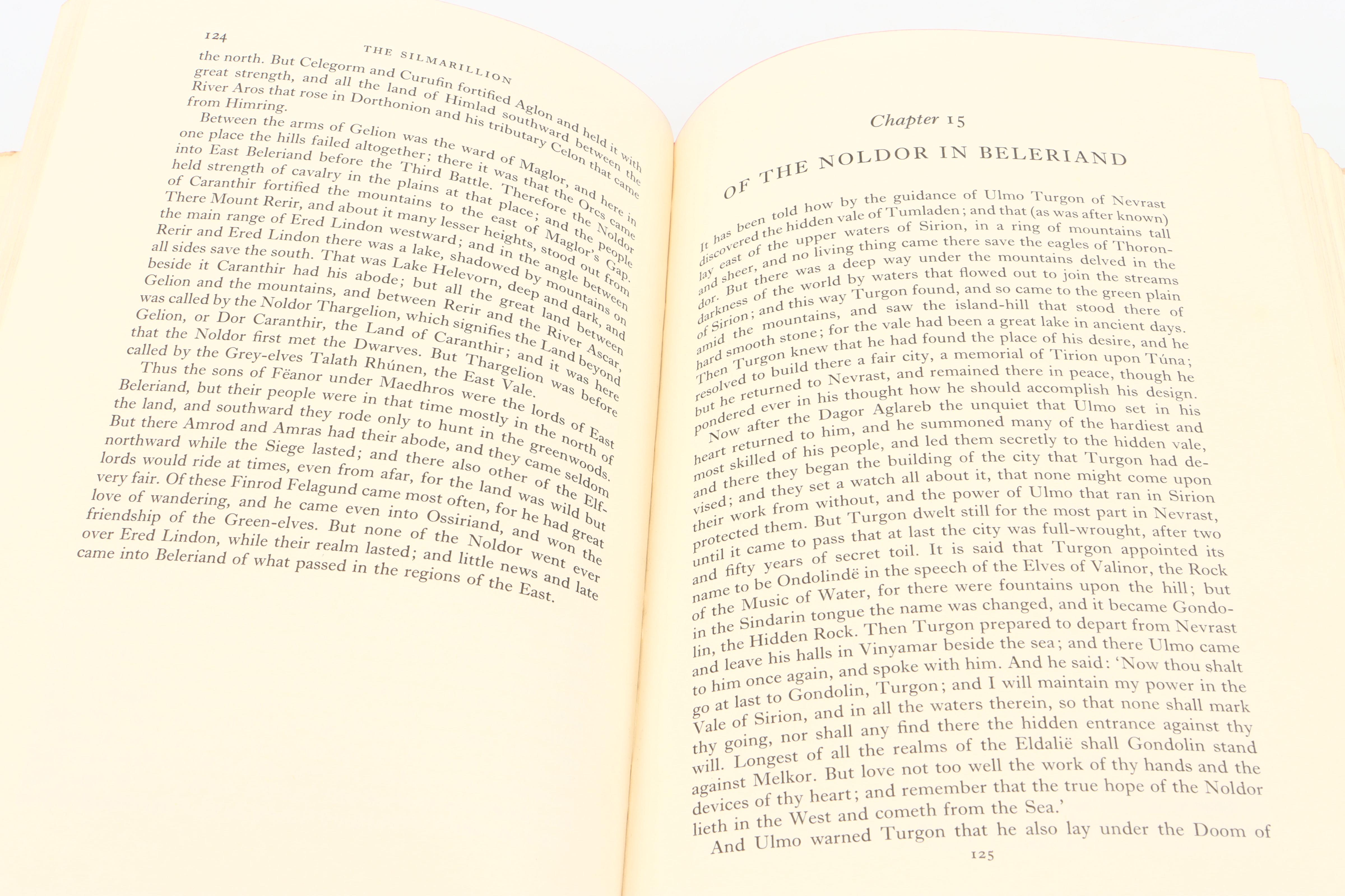 First American Printing "The Silmarillion" by J. R. R. Tolkien with Map, 1977