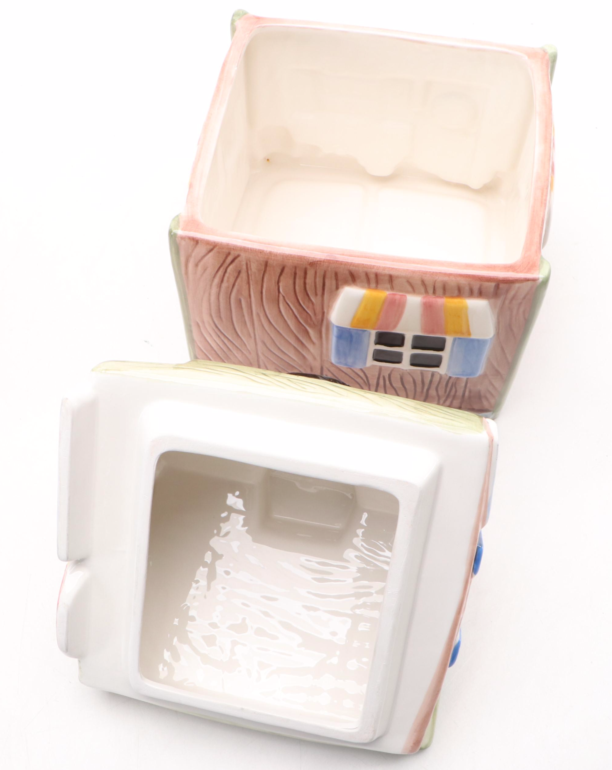 Treasure Craft Stove Shaped with Other General Store Shaped Cookie Jars