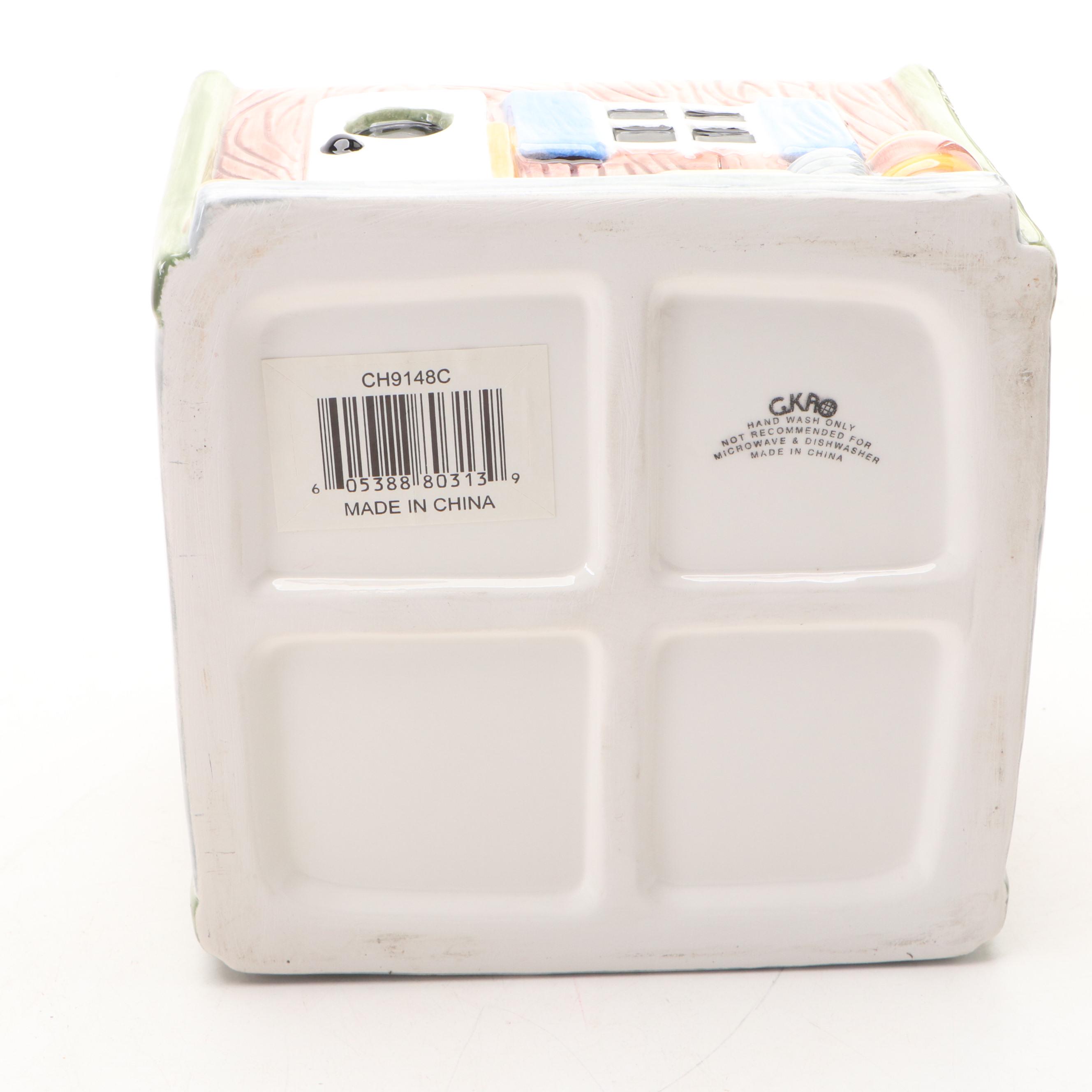 Treasure Craft Stove Shaped with Other General Store Shaped Cookie Jars