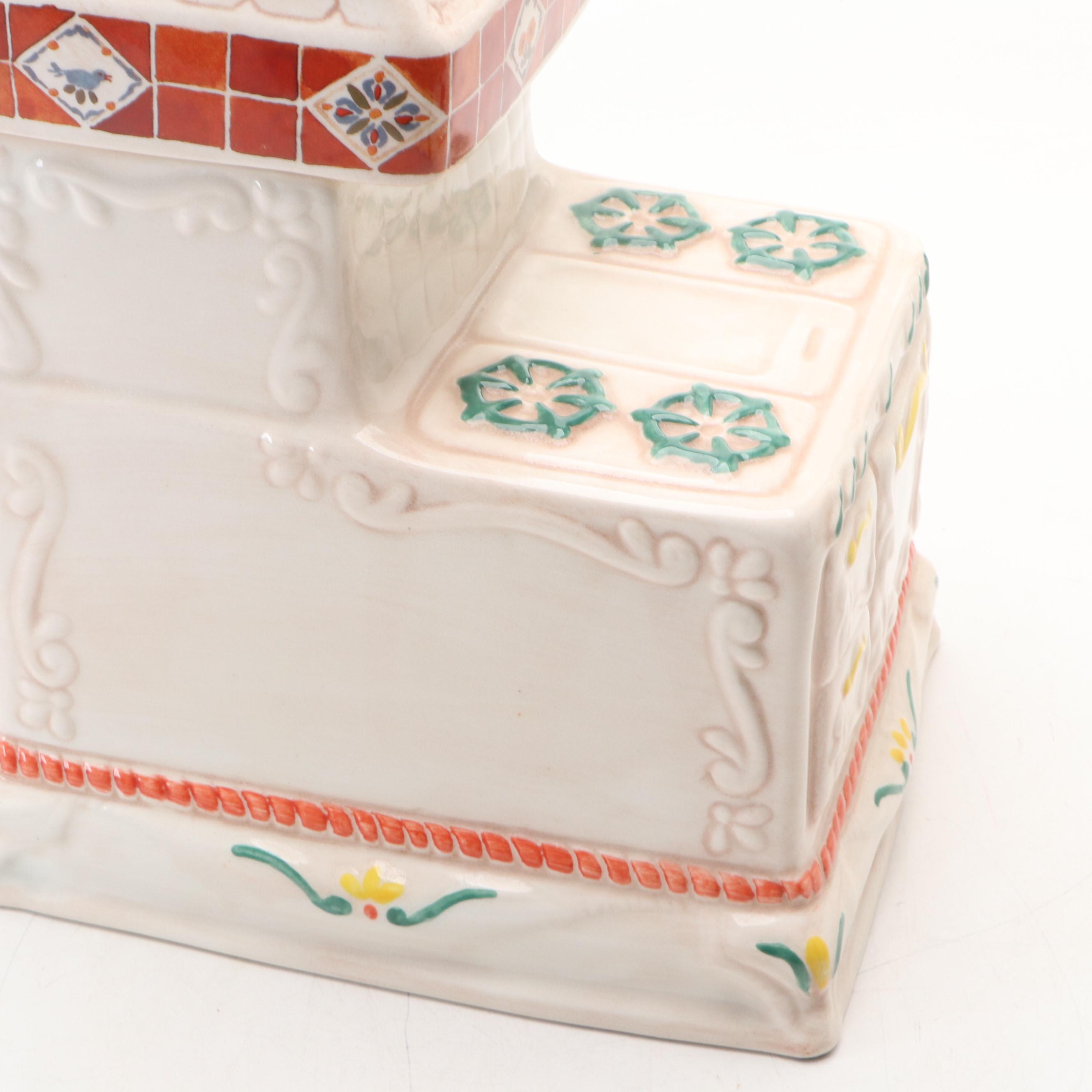 Treasure Craft Stove Shaped with Other General Store Shaped Cookie Jars