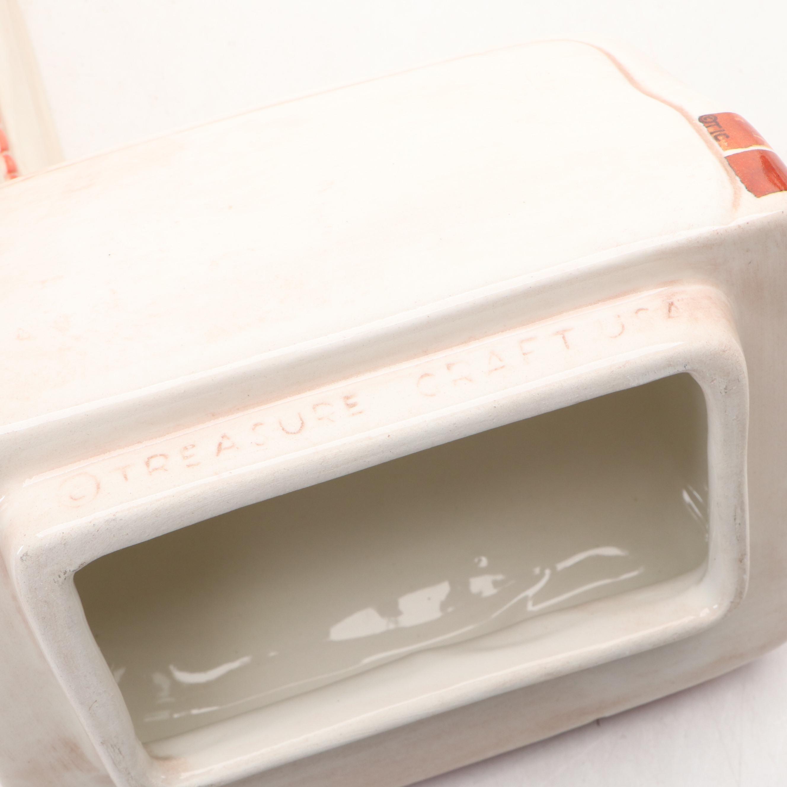 Treasure Craft Stove Shaped with Other General Store Shaped Cookie Jars