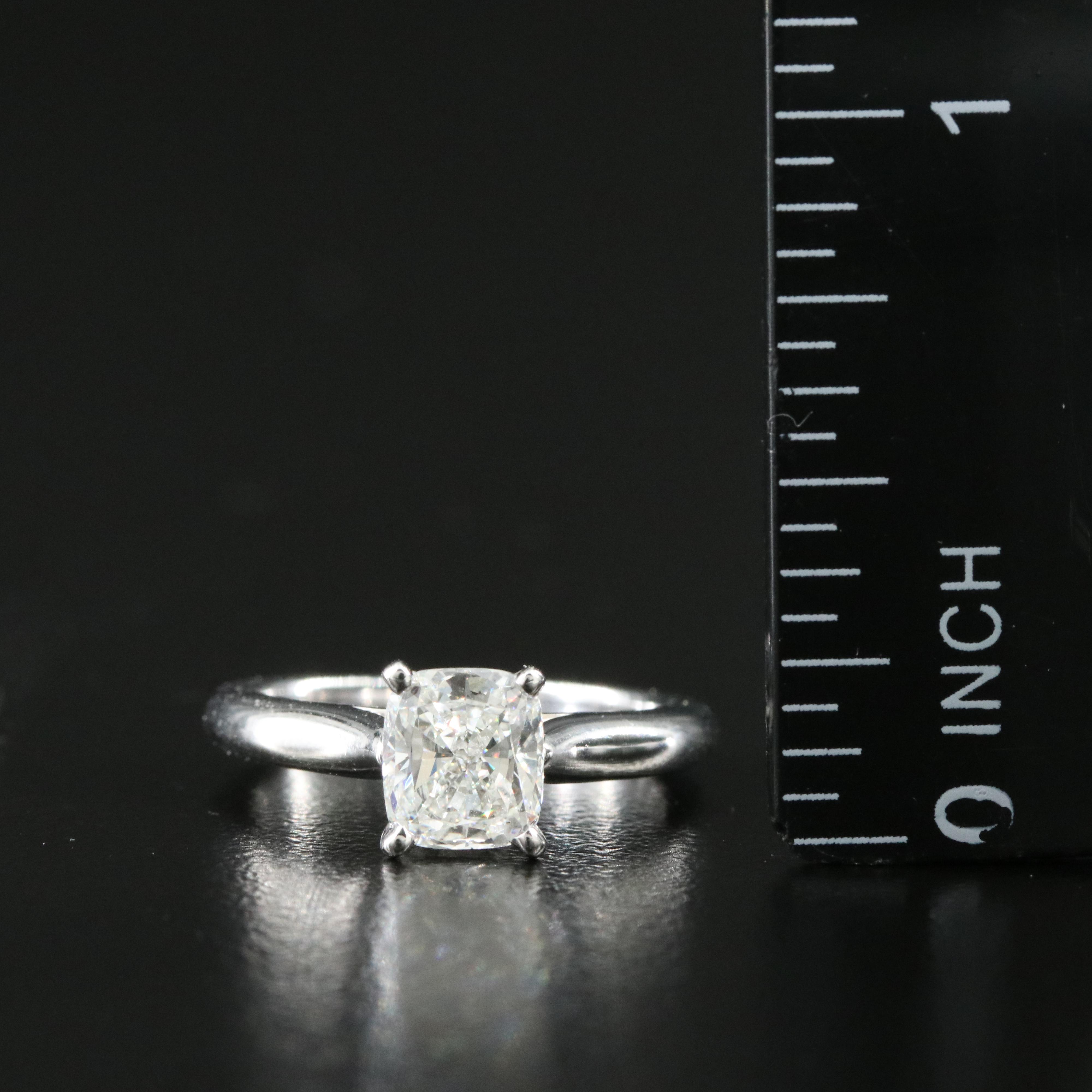 Cartier 1895 Platinum 1.01 CT Solitaire Ring with GIA Report