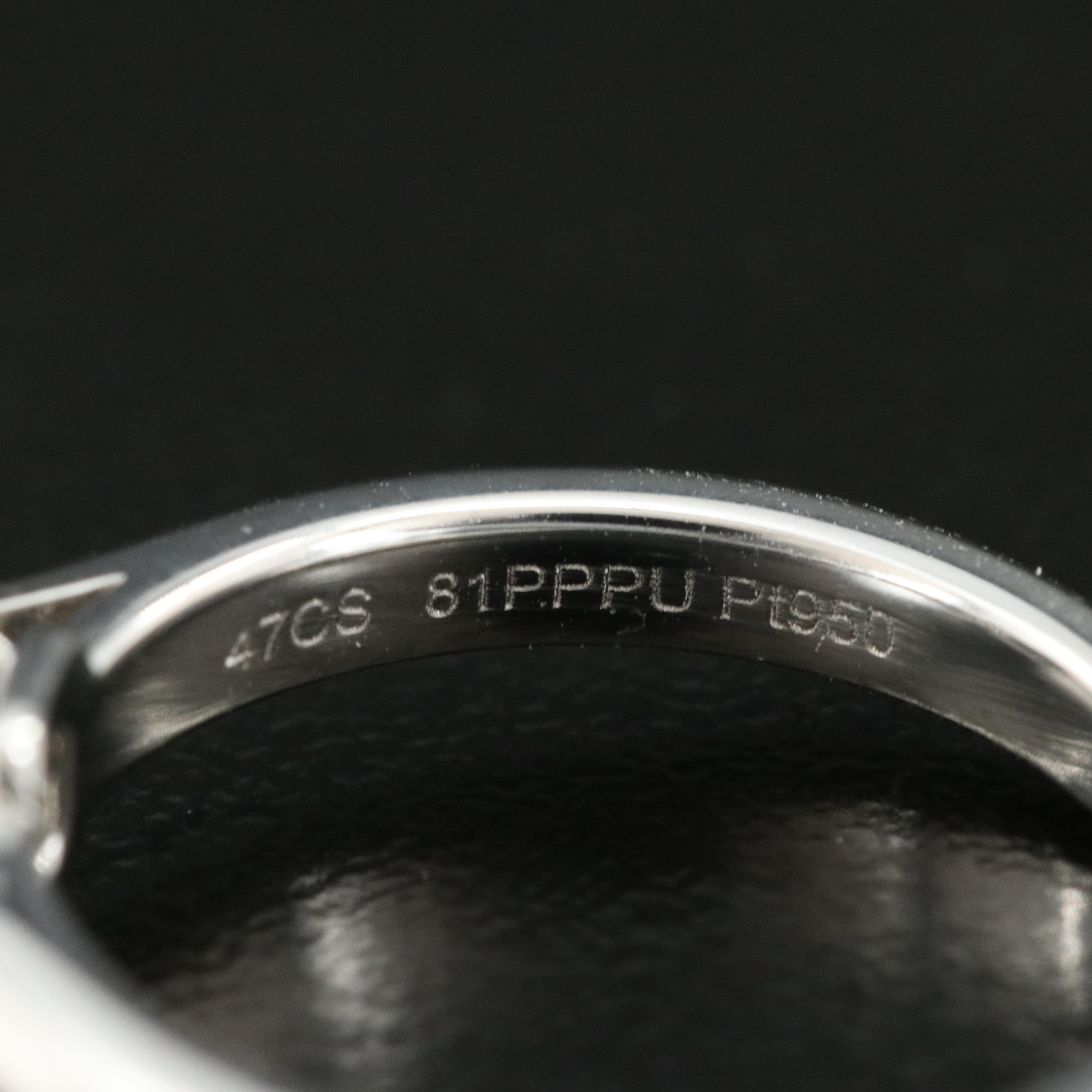 Cartier 1895 Platinum 1.01 CT Solitaire Ring with GIA Report