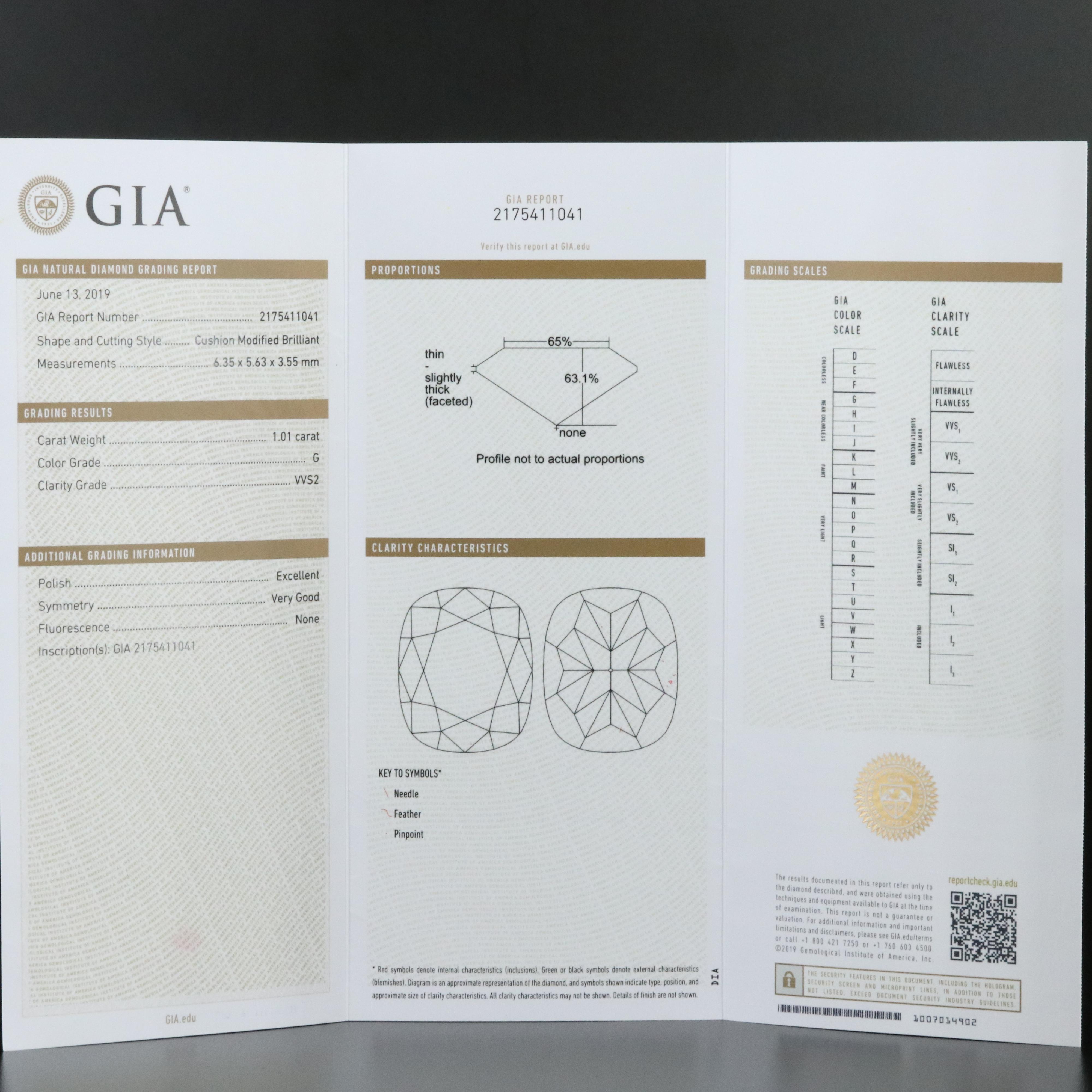 Cartier 1895 Platinum 1.01 CT Solitaire Ring with GIA Report