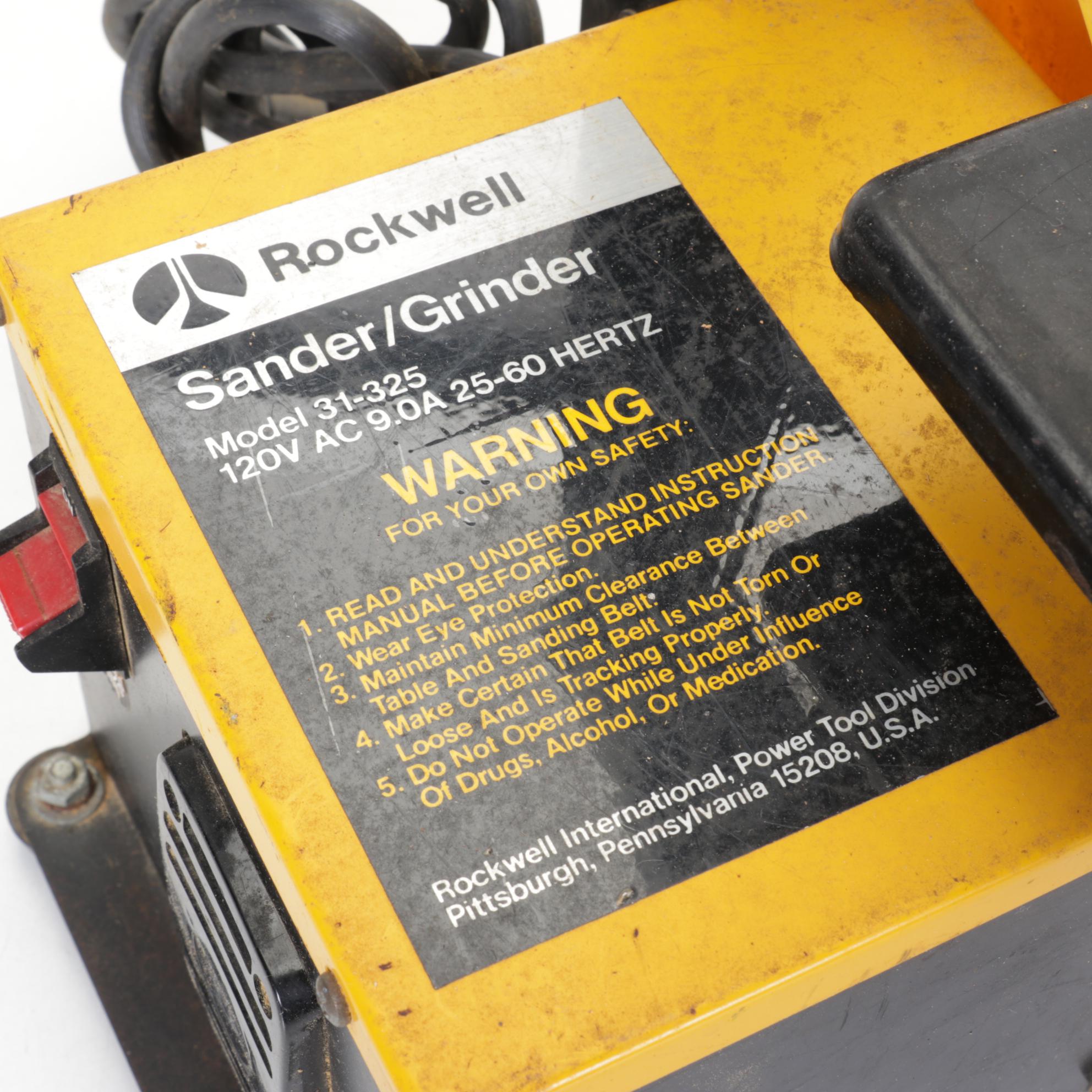 Rockwell 120V Belt Sander & Grinder