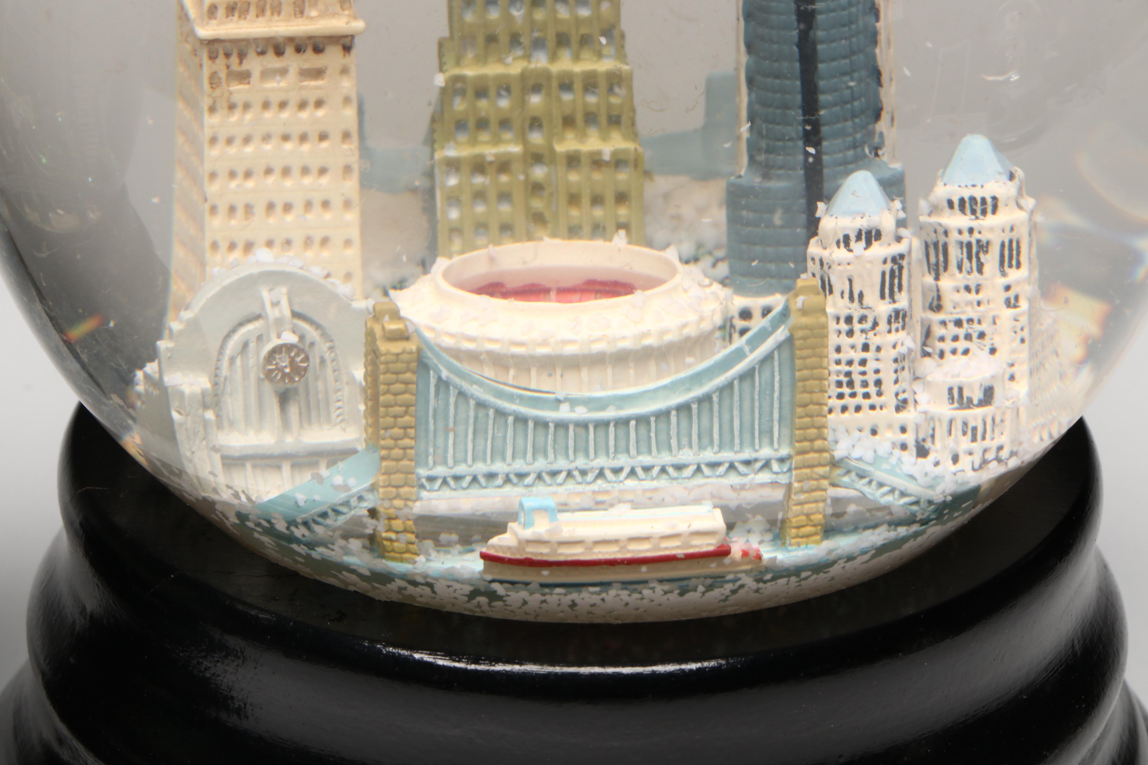 Saks Fifth Avenue New York City, Cincinnati with Things Remembered Snow Globes