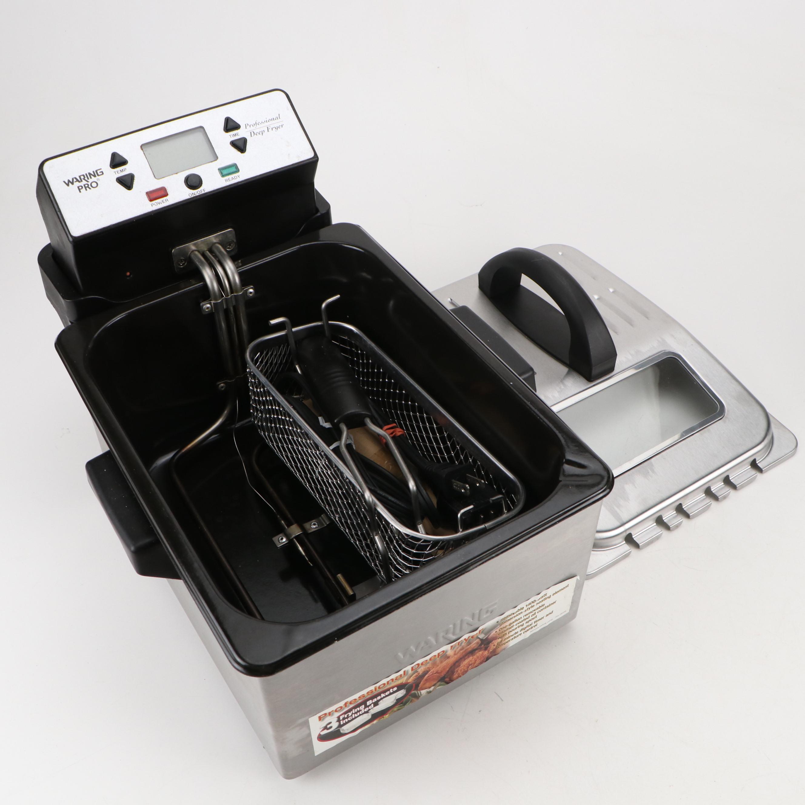Waring Pro Deep Fryer with Other Small Kitchen Appliances