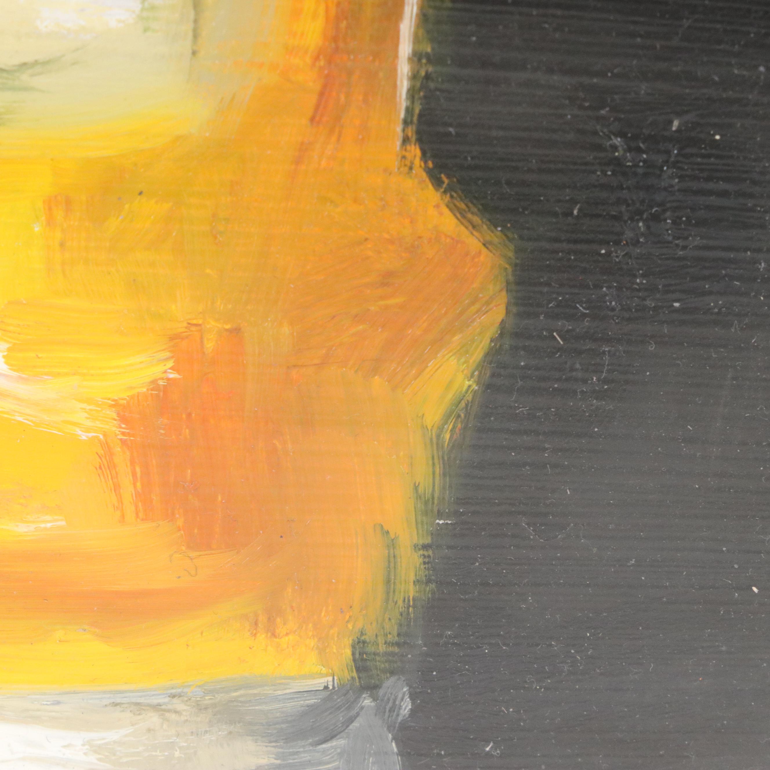 Natalia Demenko Still Life Oil Painting of Heinz Mustard, 21st Century