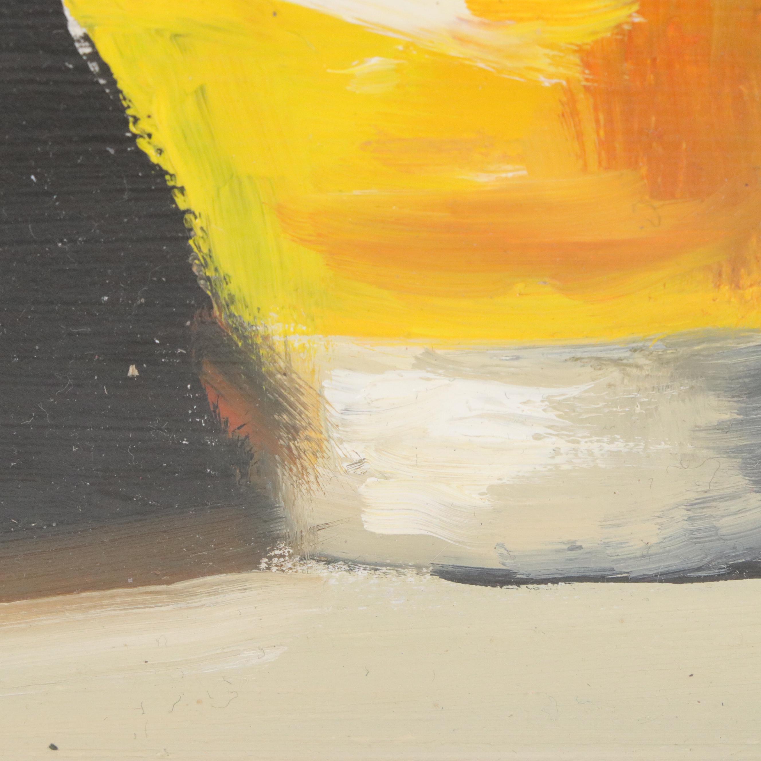 Natalia Demenko Still Life Oil Painting of Heinz Mustard, 21st Century