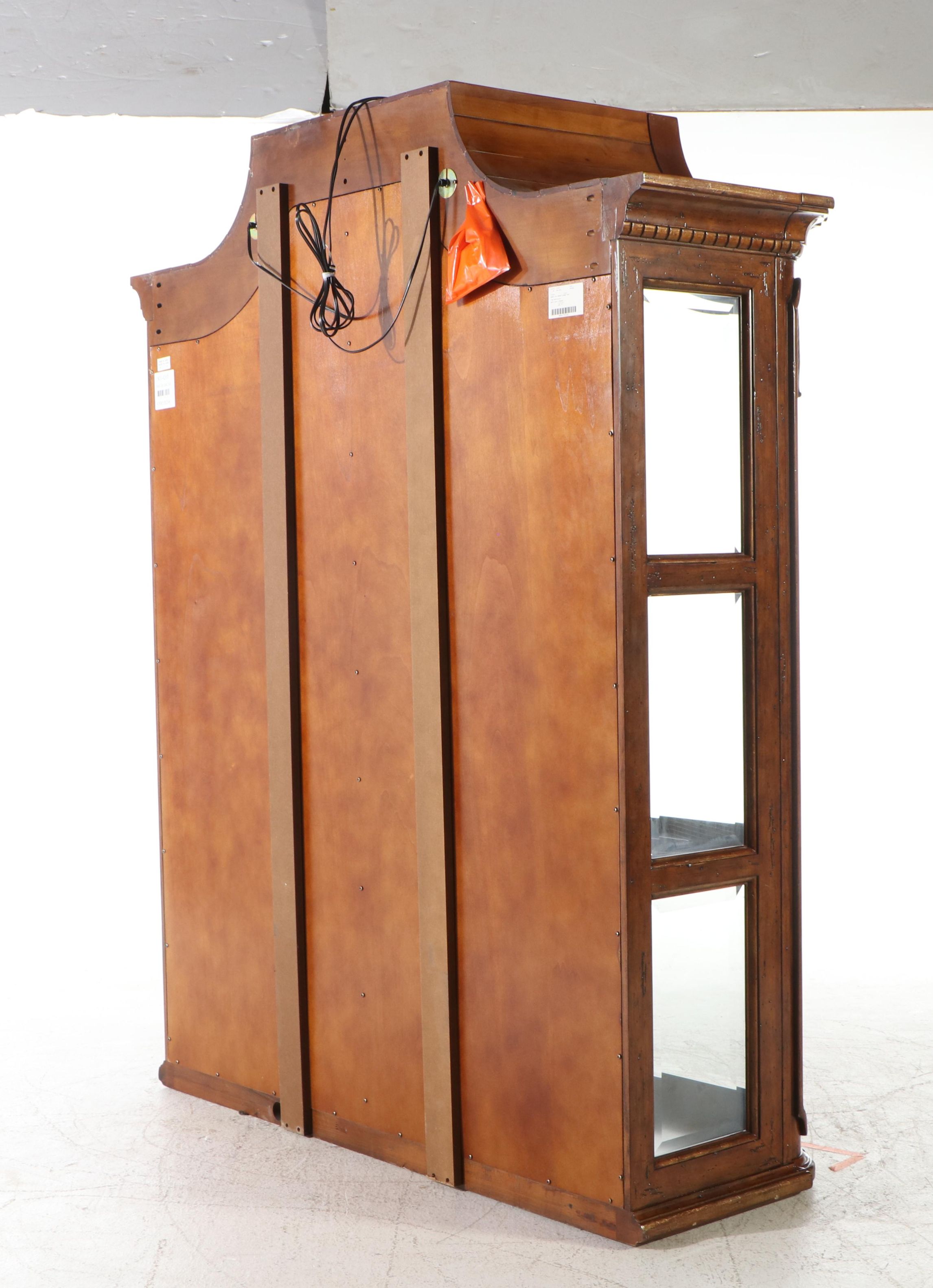 Beech Wood Bonnet Top China Cabinet