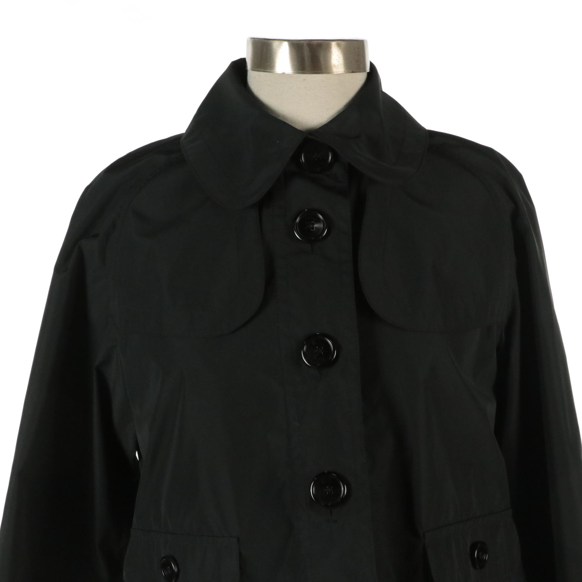 Burberry London Black Nylon Cropped Jacket