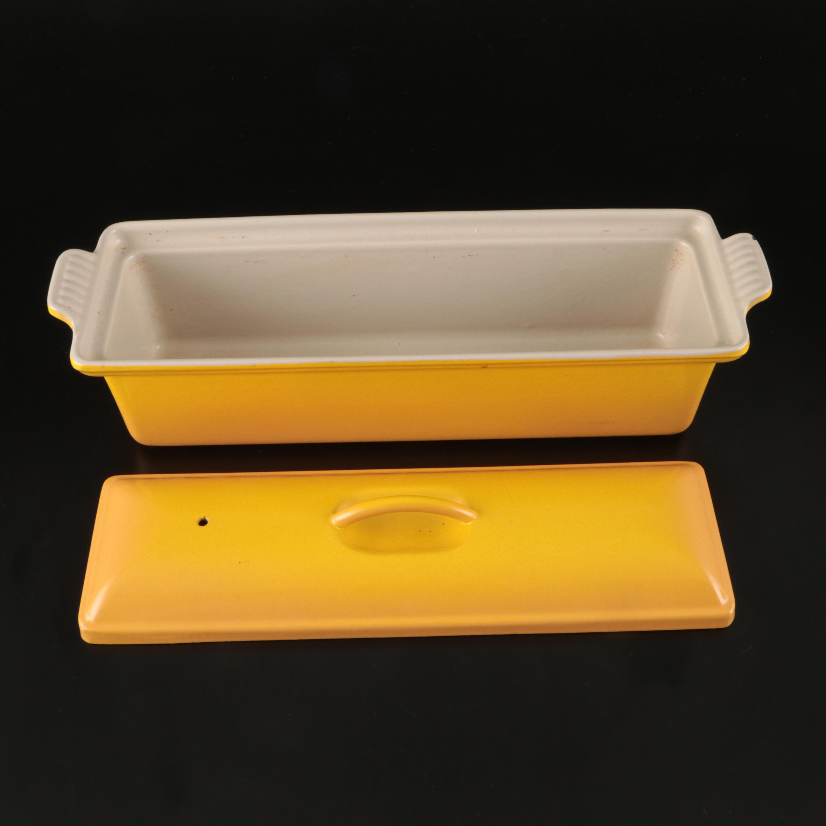 Pyrex "Daisy" Casserole Dishes with Le Creuset  Pate Terrine