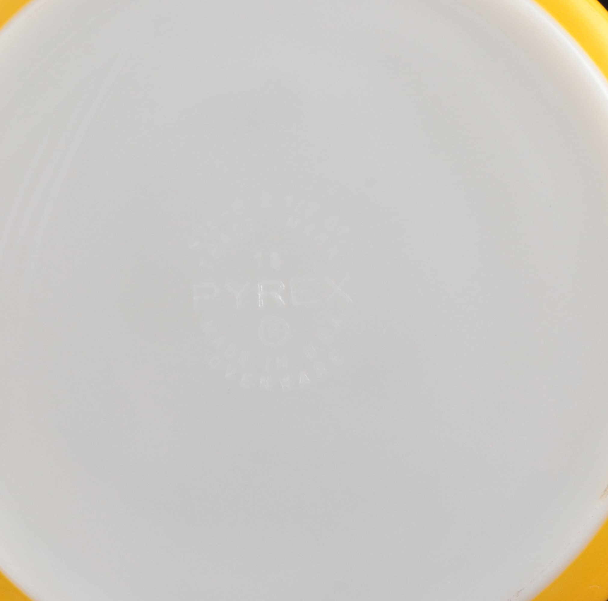 Pyrex "Daisy" Casserole Dishes with Le Creuset  Pate Terrine