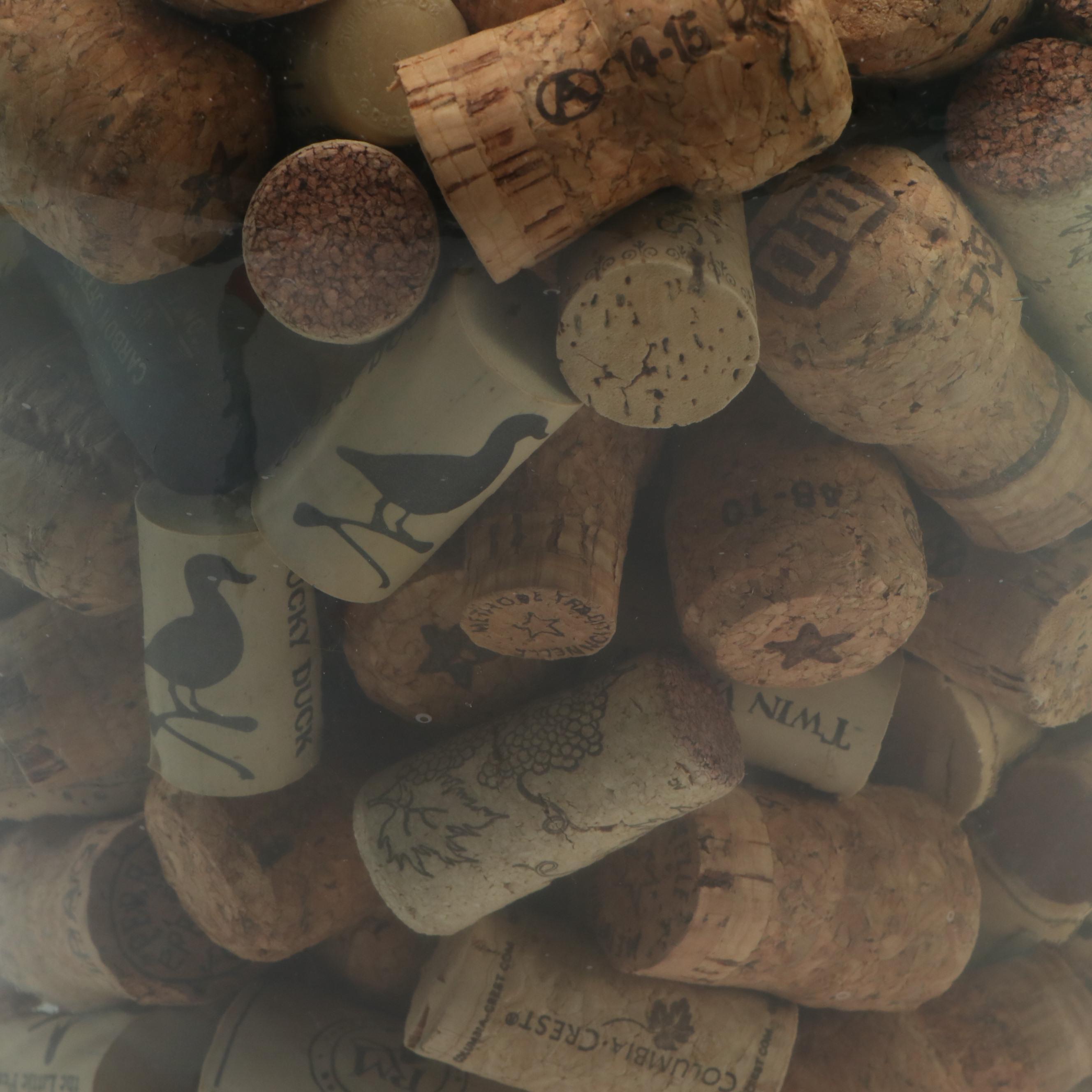 Vidrios San Miguel Cabernet Glass Demijohn Carboy with Wine Corks