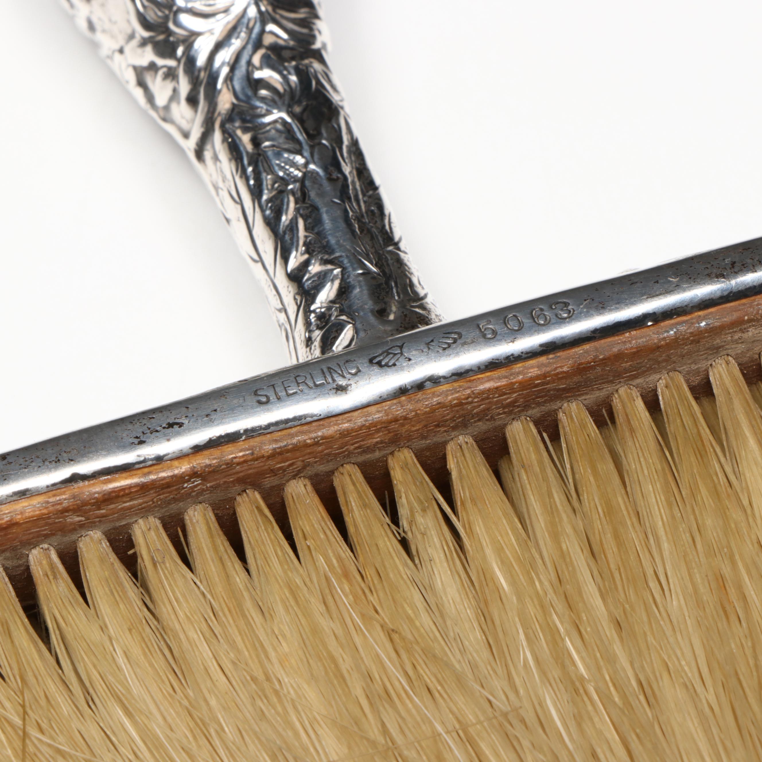 Antique Dutch Silver Needle / Match Case with Sterling Silver Vanity Items