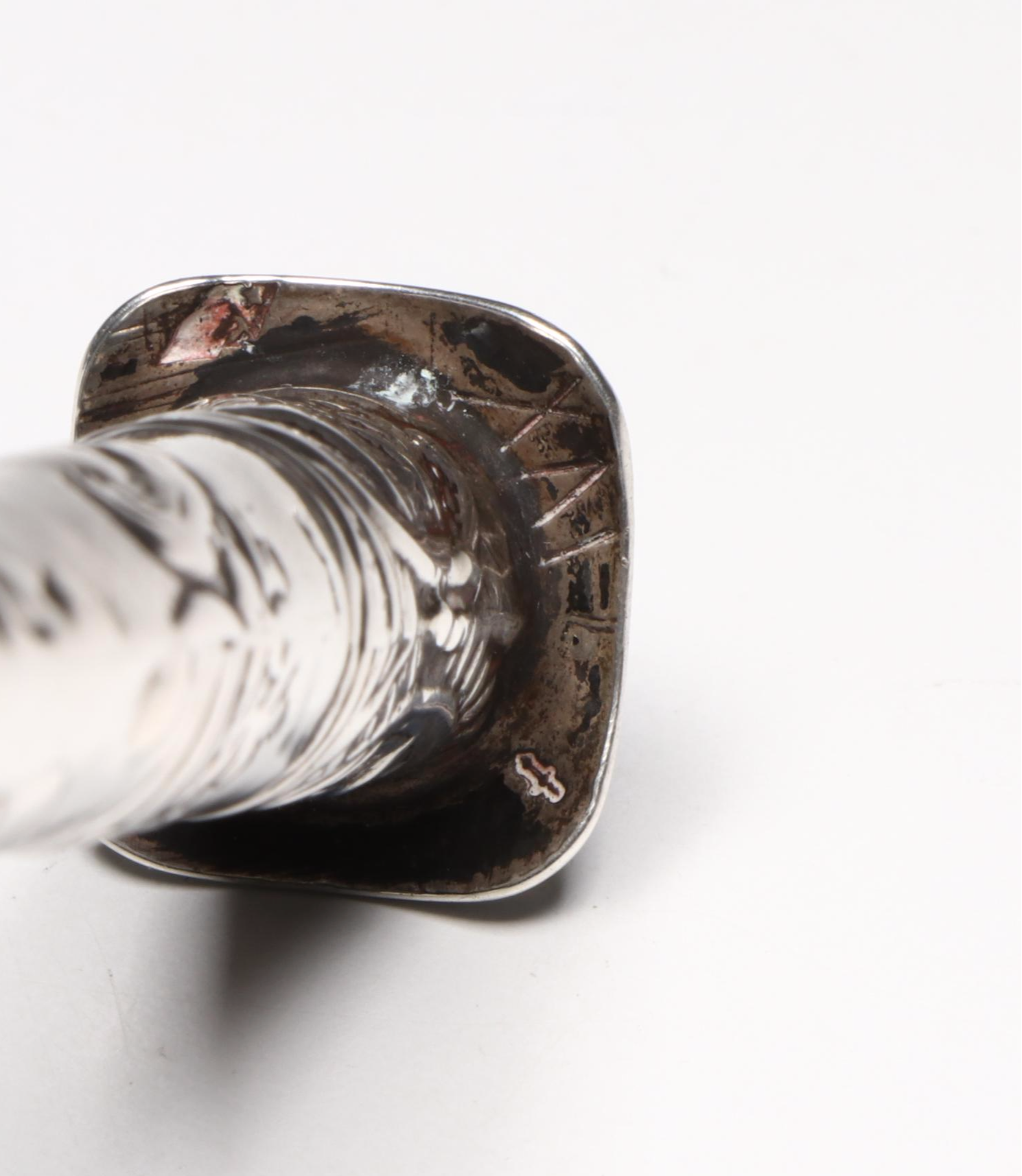 Antique Dutch Silver Needle / Match Case with Sterling Silver Vanity Items