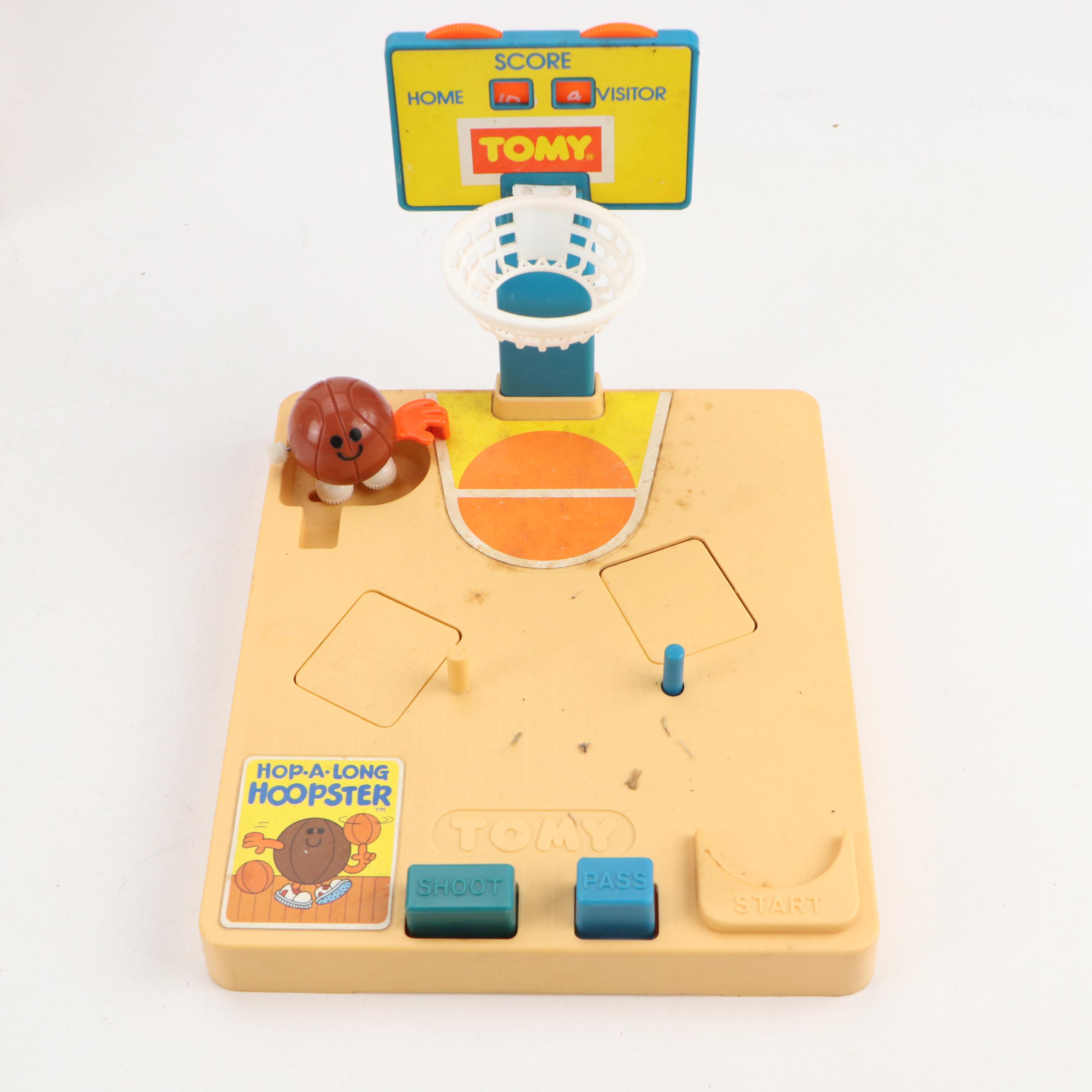 Tomy Atomic Arcade Pinball, Hop-A-Long Hoopster and Other Games, Late 20th C.