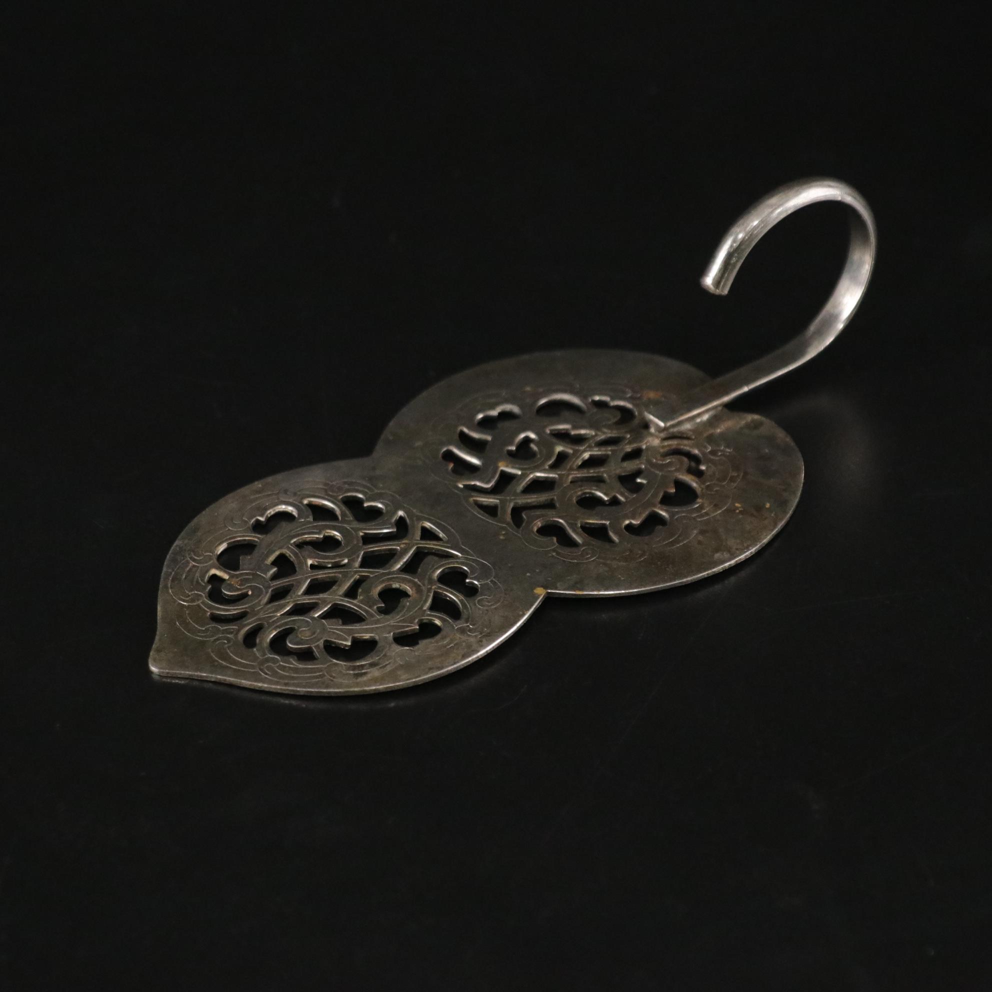 Corbell & Co. Silver Plate Goblets with Storage Case & Italian Pastry Server