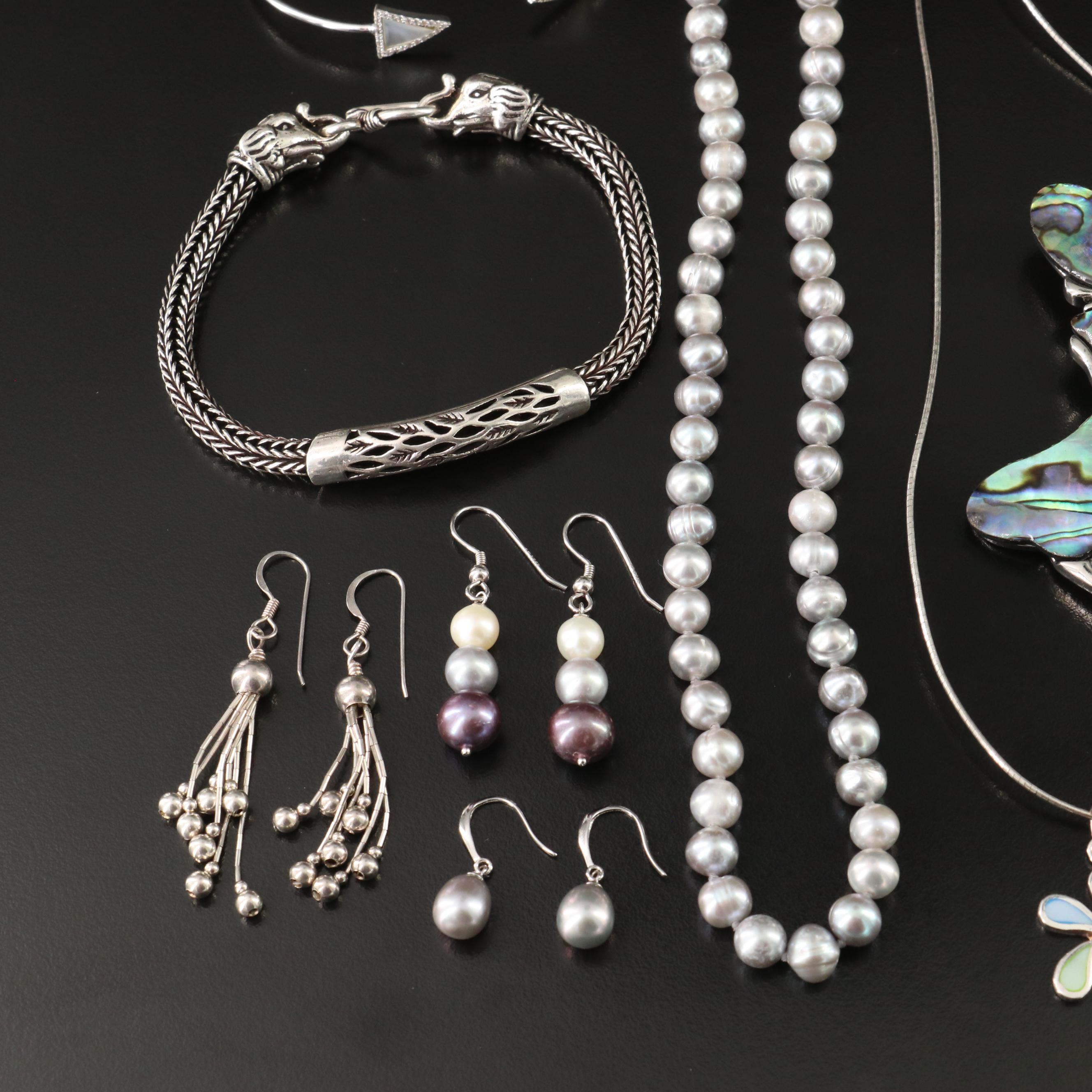 Sterling, Abalone and Pearl Featured in Jewelry Collection