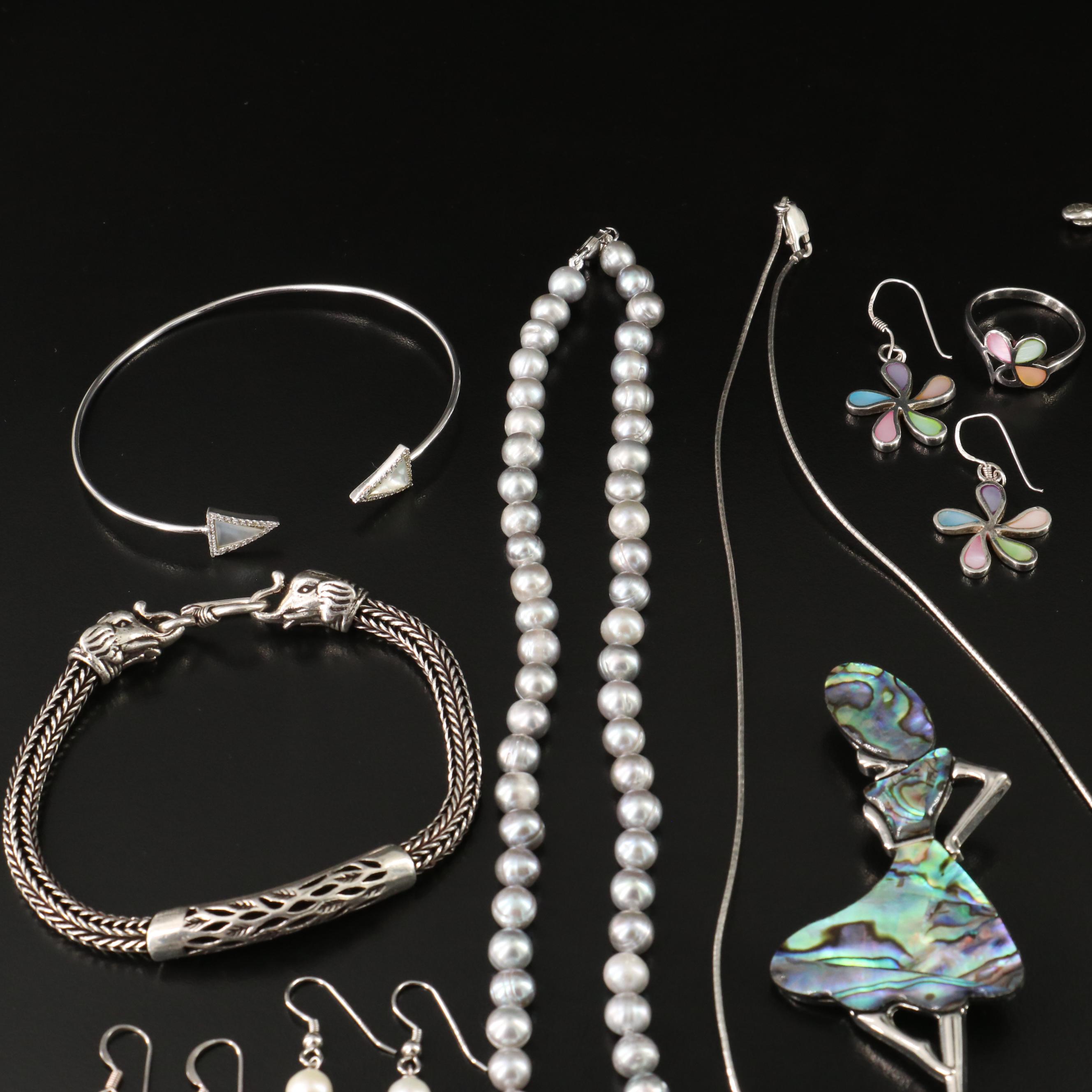 Sterling, Abalone and Pearl Featured in Jewelry Collection