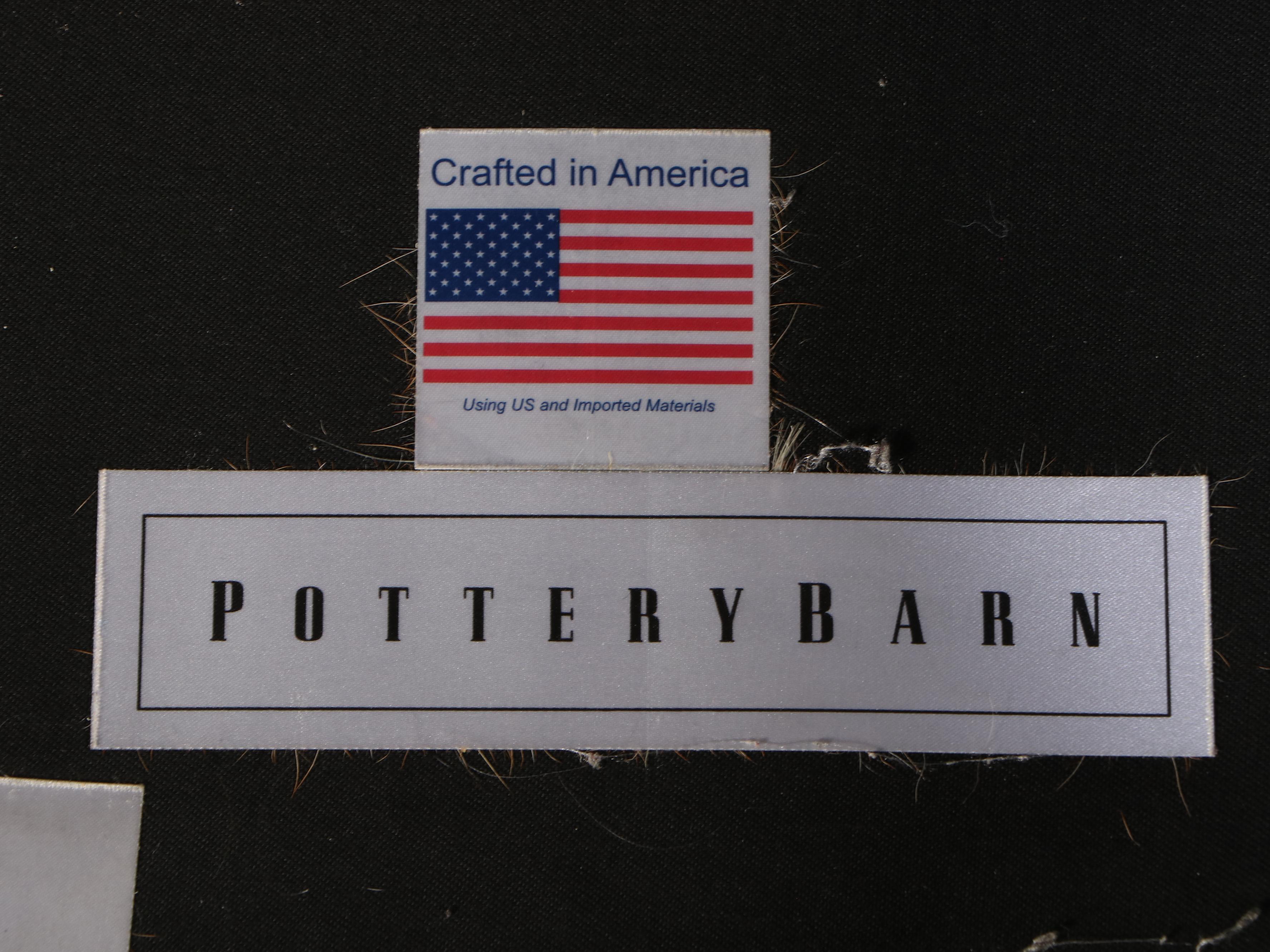 Pottery Barn "Turner" Square Arm Leather Sofa