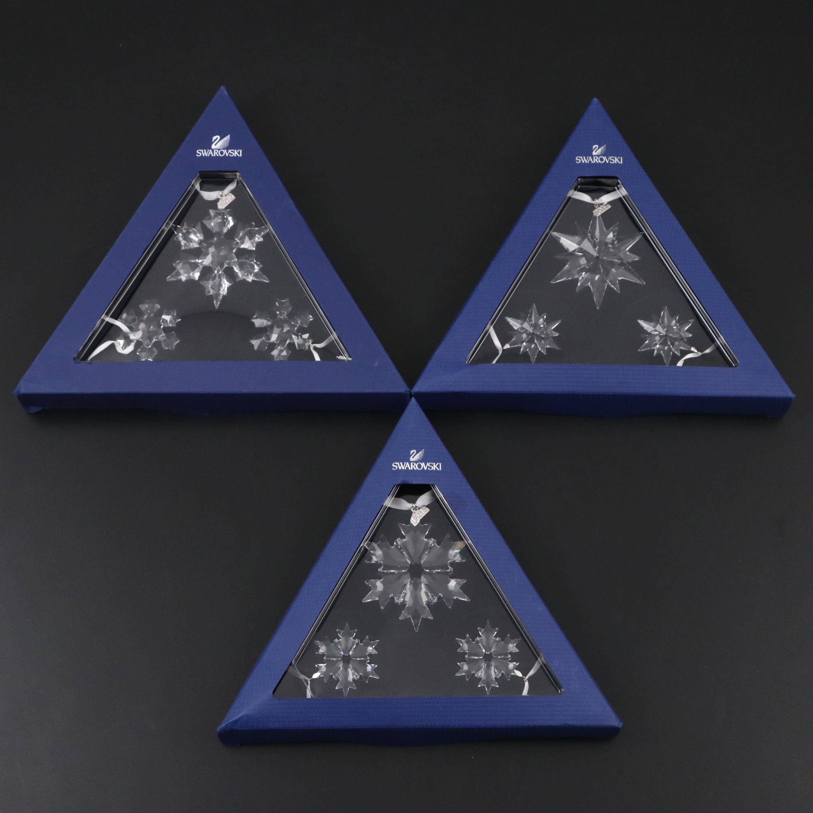 Swarovski Crystal Annual Edition Snowflake Ornaments