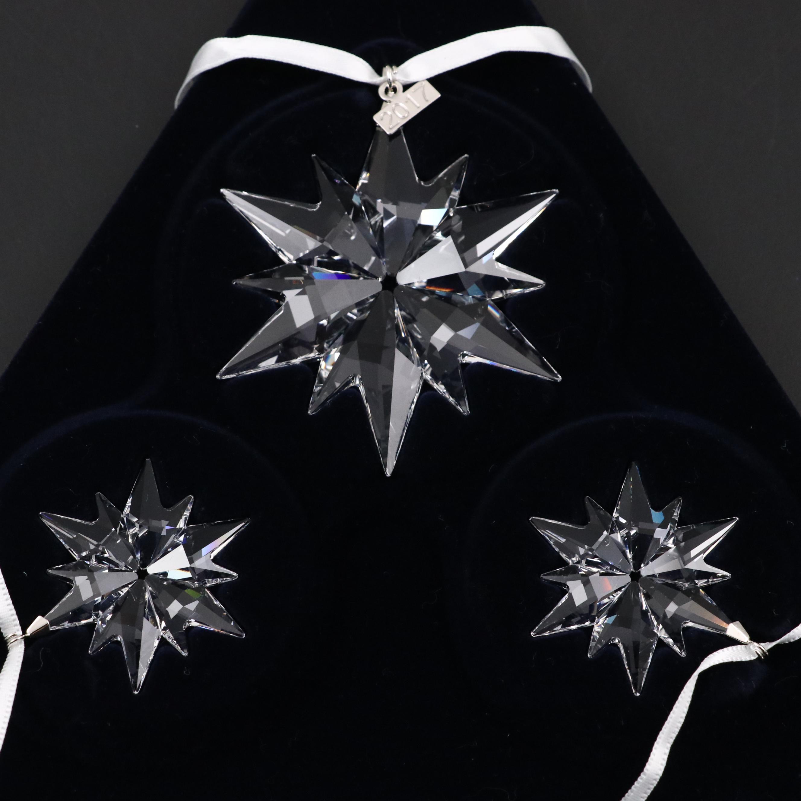 Swarovski Crystal Annual Edition Snowflake Ornaments