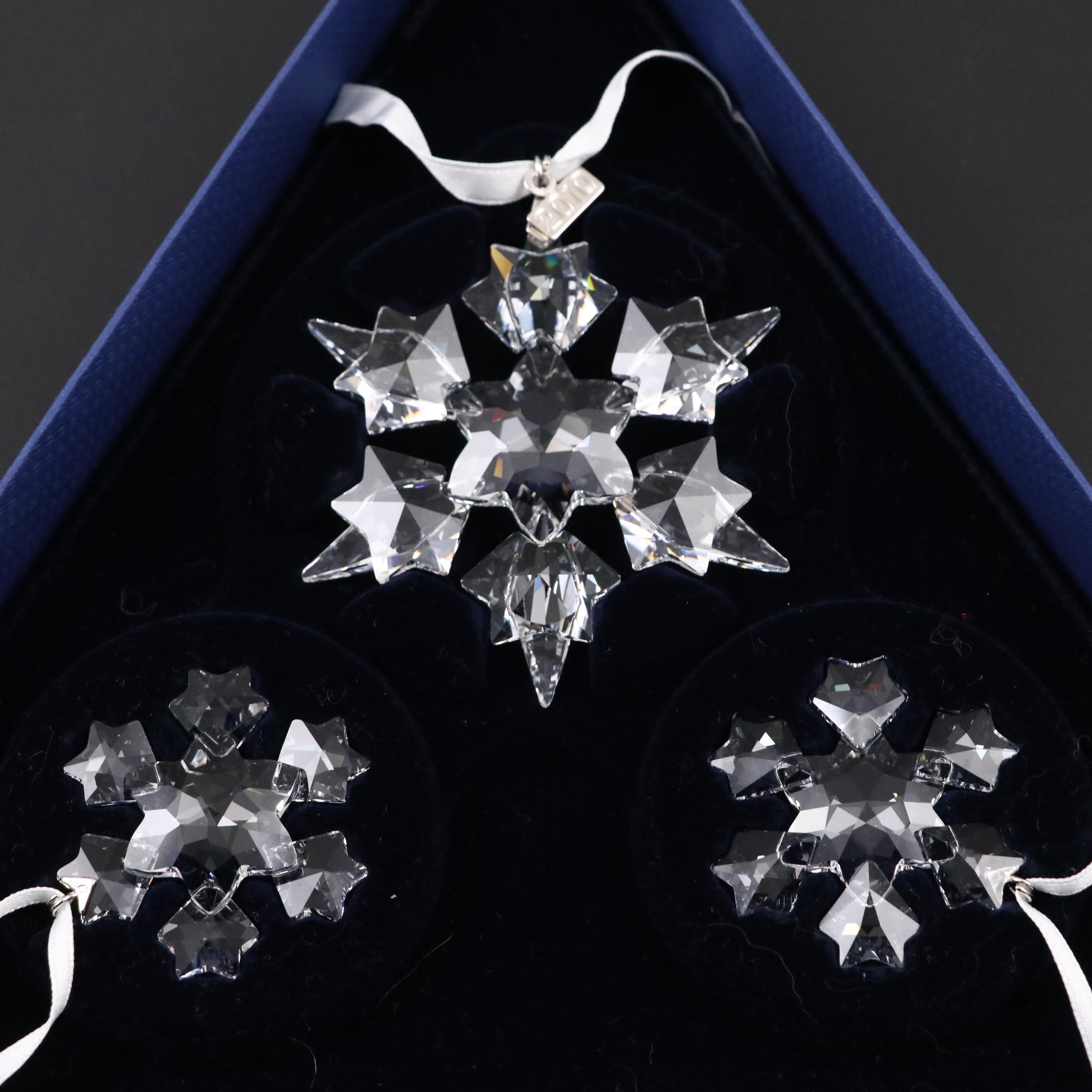 Swarovski Crystal Annual Edition Snowflake Ornaments
