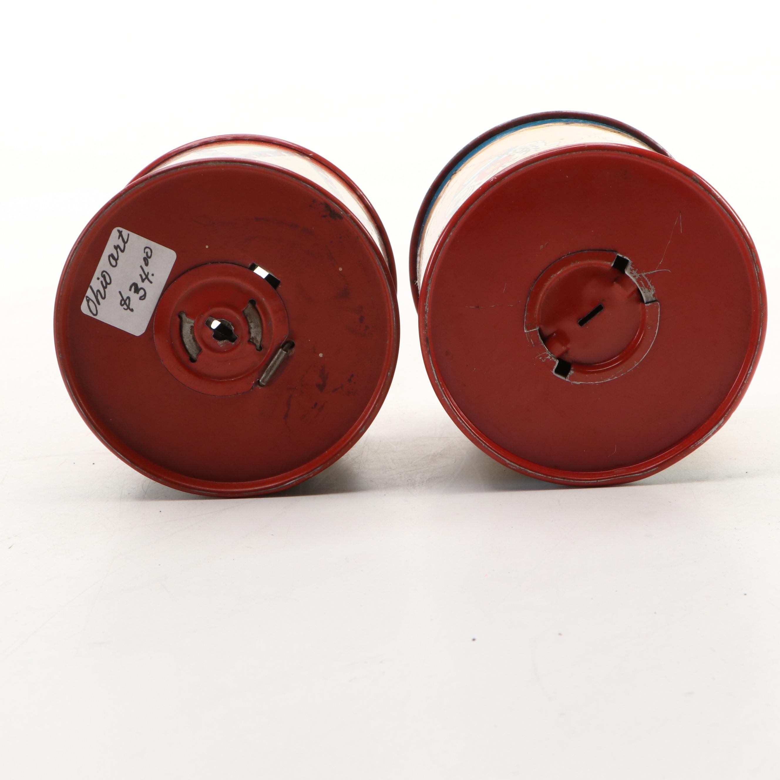 Ohio Art, J. Chein & Co. and More Tin Litho Toy Banks, Mid-20th Century