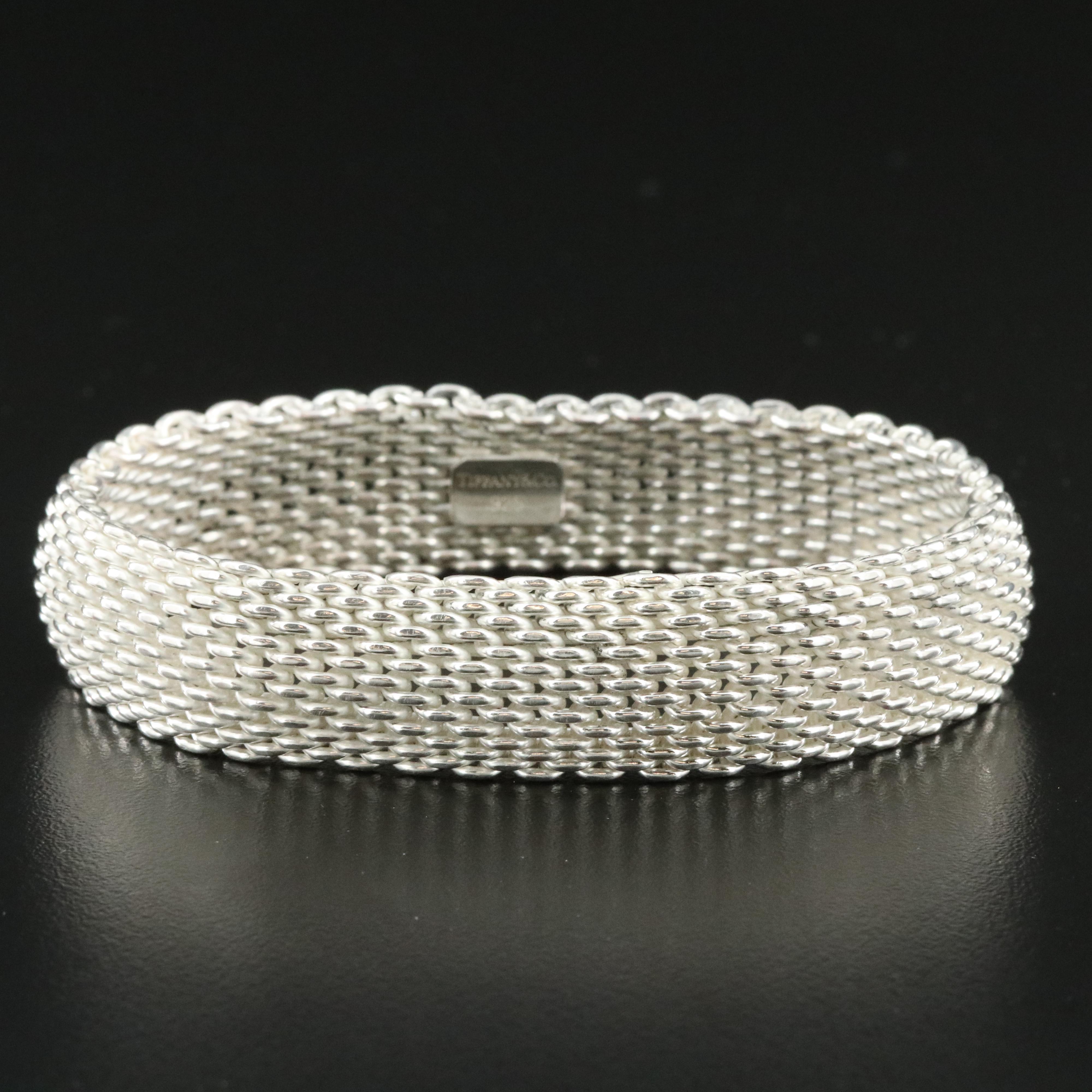 Tiffany & Co. Somerset Sterling Mesh Bracelet