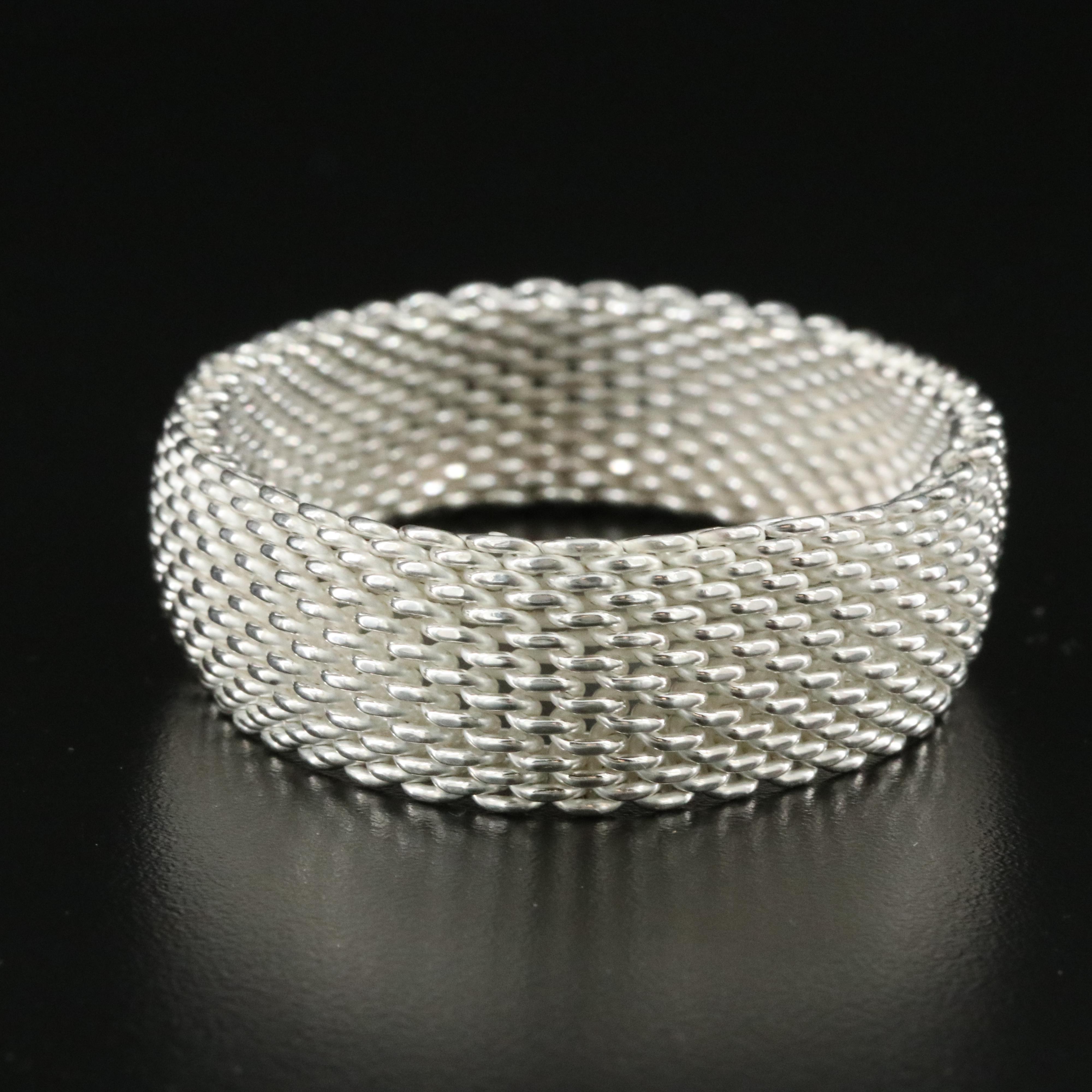 Tiffany & Co. Somerset Sterling Mesh Bracelet