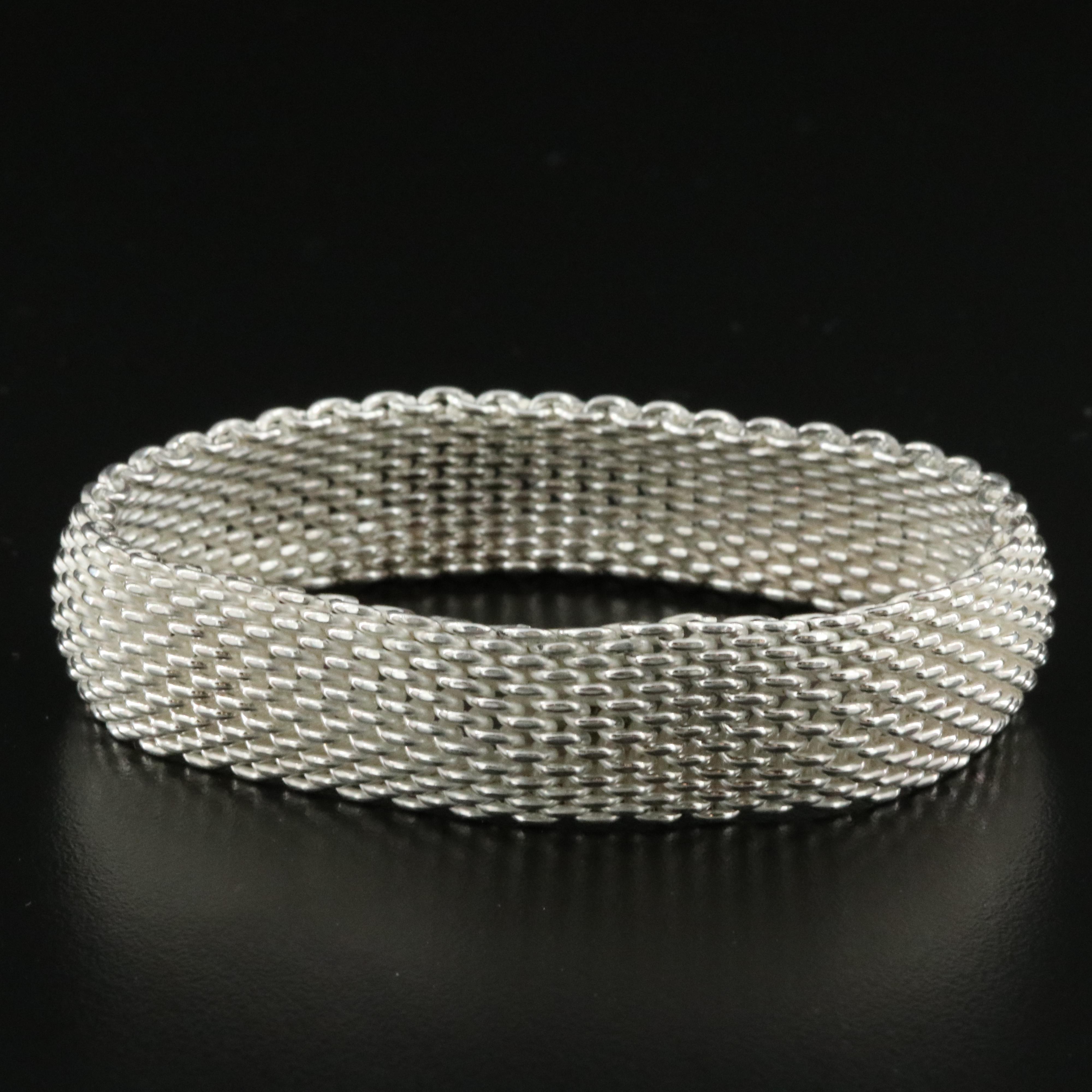 Tiffany & Co. Somerset Sterling Mesh Bracelet