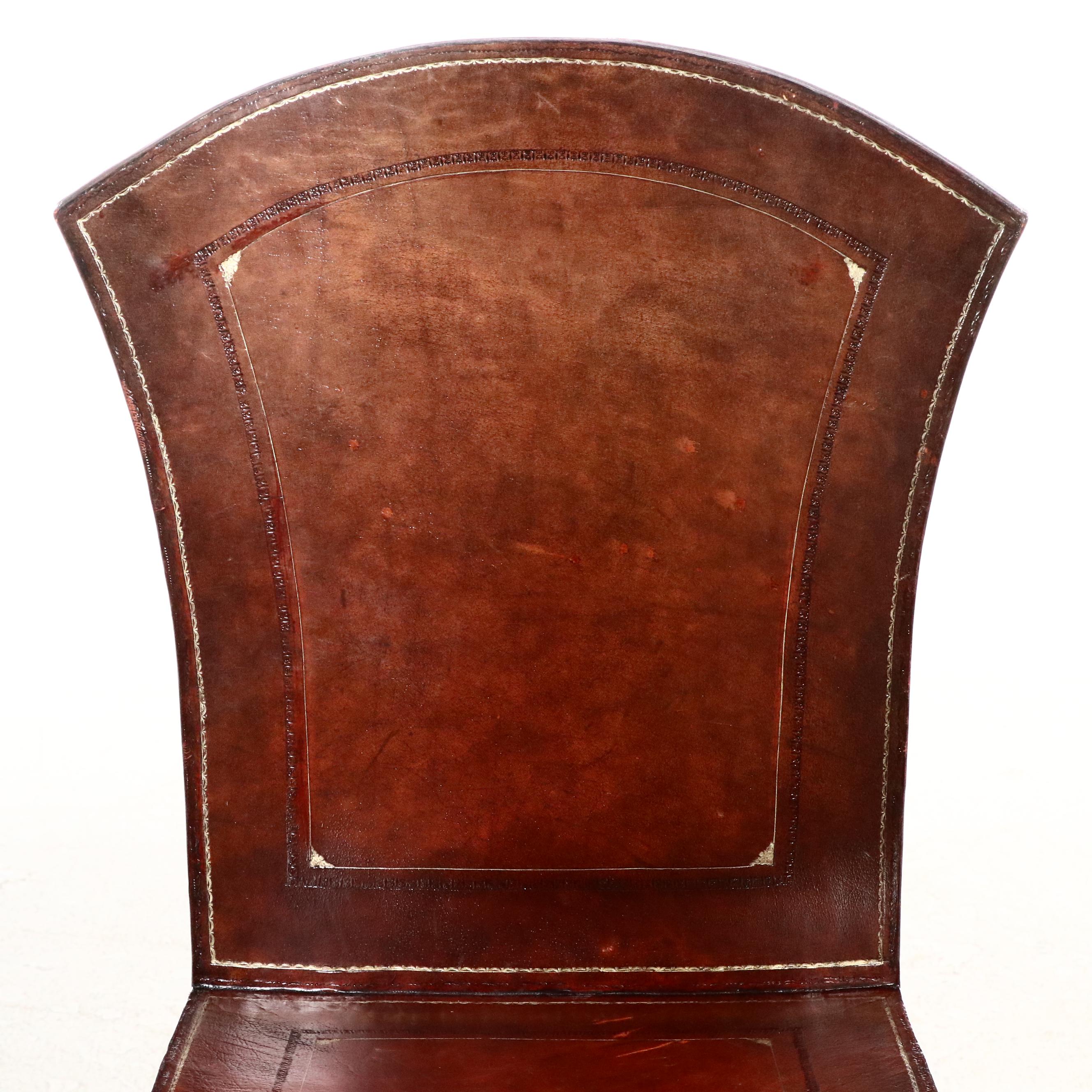 Maitland-Smith Hepplewhite Style Wood and Leather Carlton House Desk and Chair